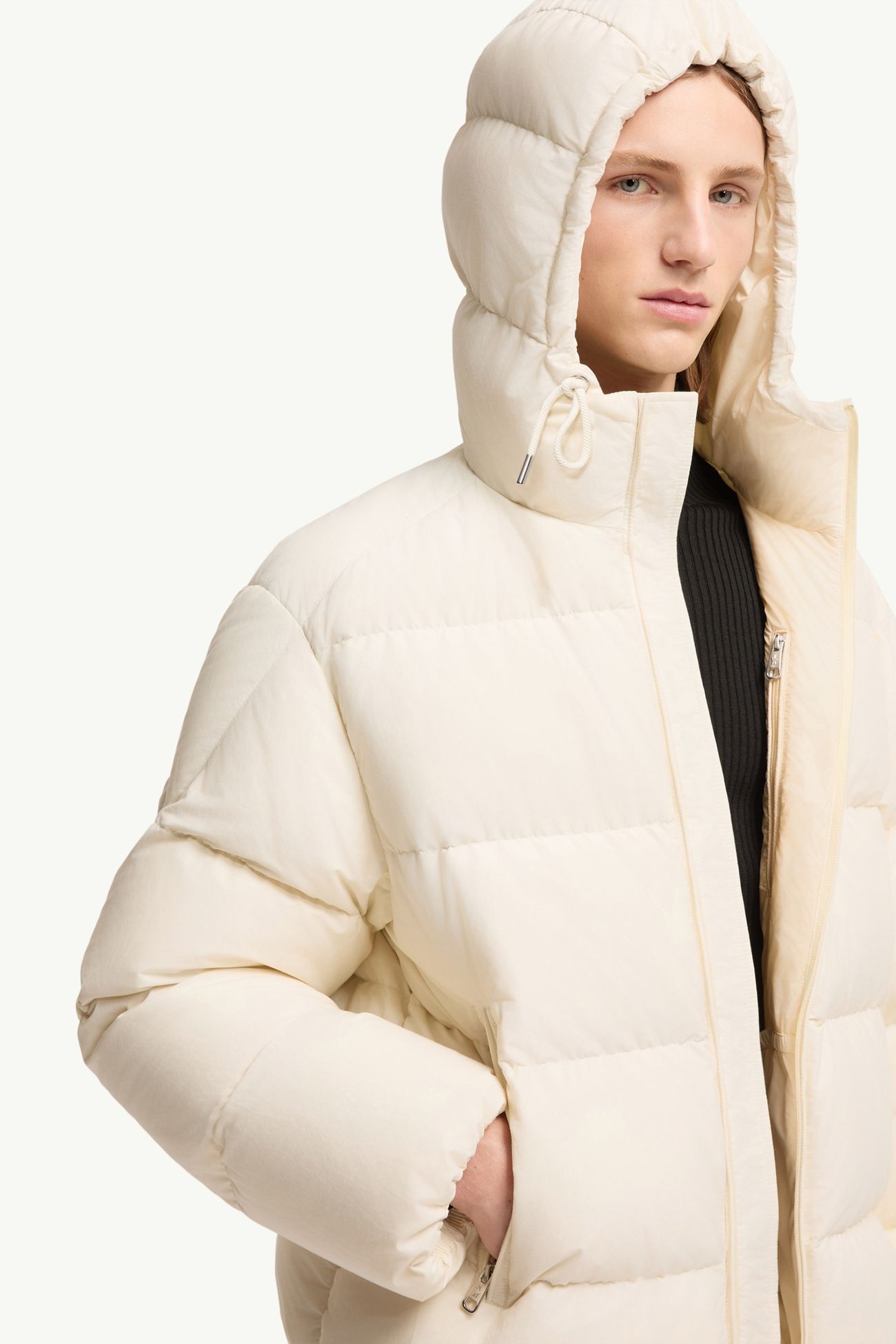 Himalaya ショートダウンジャケット メンズ ホワイトアイボリー Moncler 5