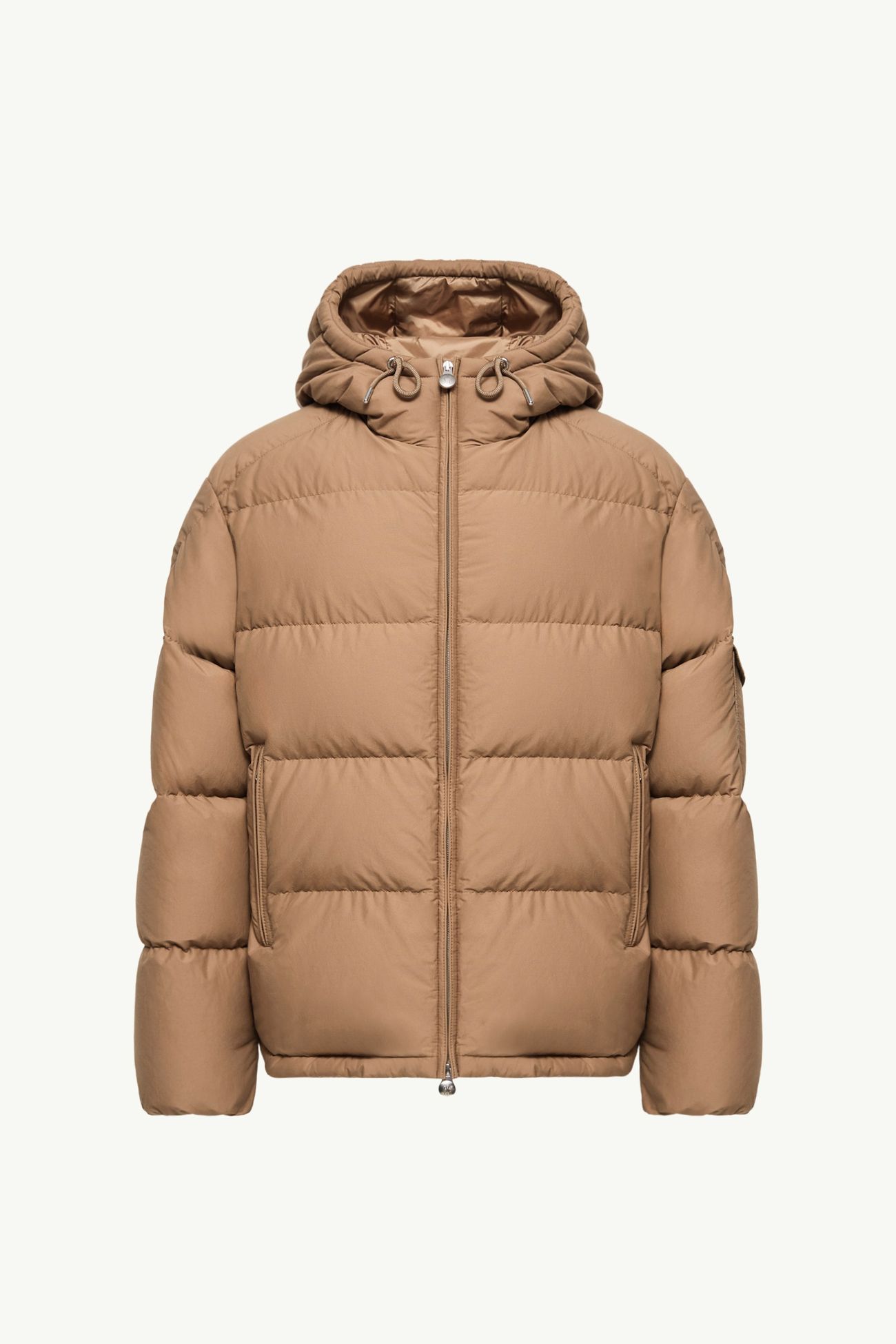 Himalaya Hooded Short Down Jacket Men Light Brown Moncler 2