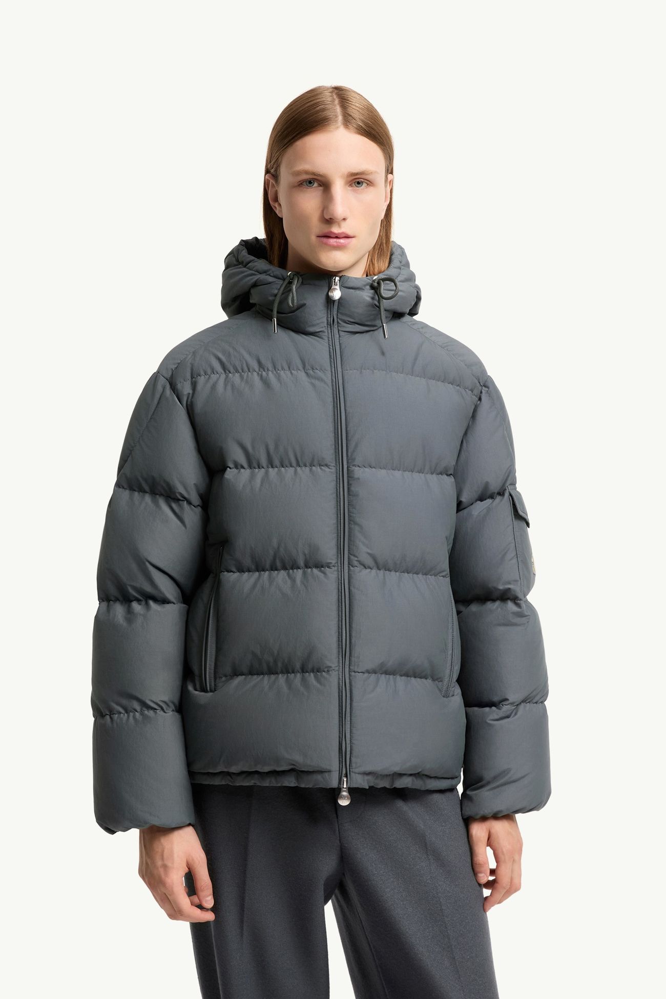 Himalaya連帽短身羽絨外套 男士 深灰色 Moncler 3