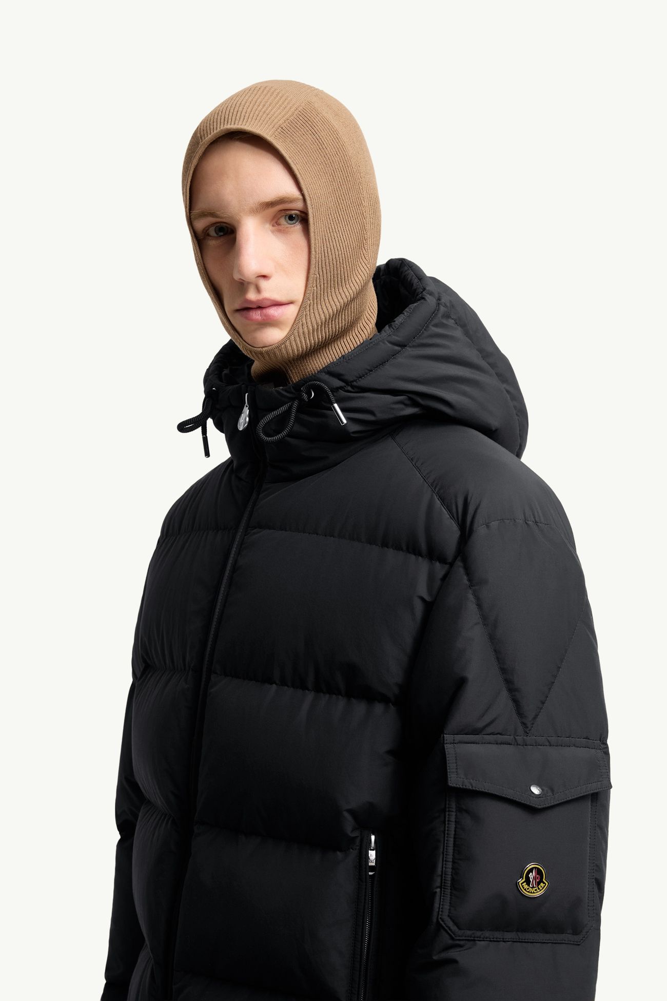 Himalaya kurze Daunenjacke mit Kapuze Herren Schwarz Moncler 1