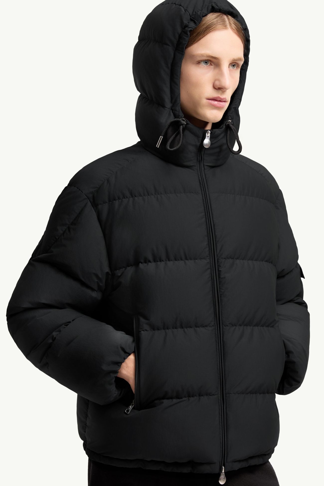 Plumífero corto con capucha Himalaya Hombre Negro Moncler 5