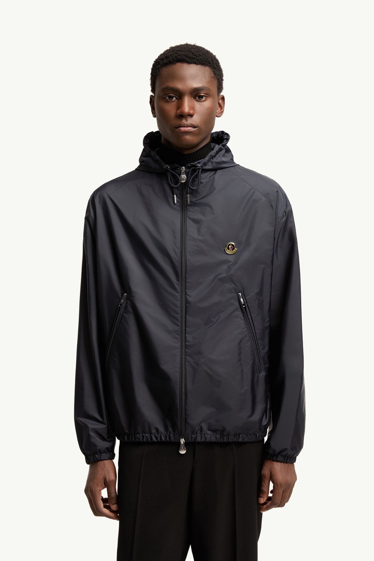 男士连帽风衣夹克外套 男士 深蓝色 Moncler 3