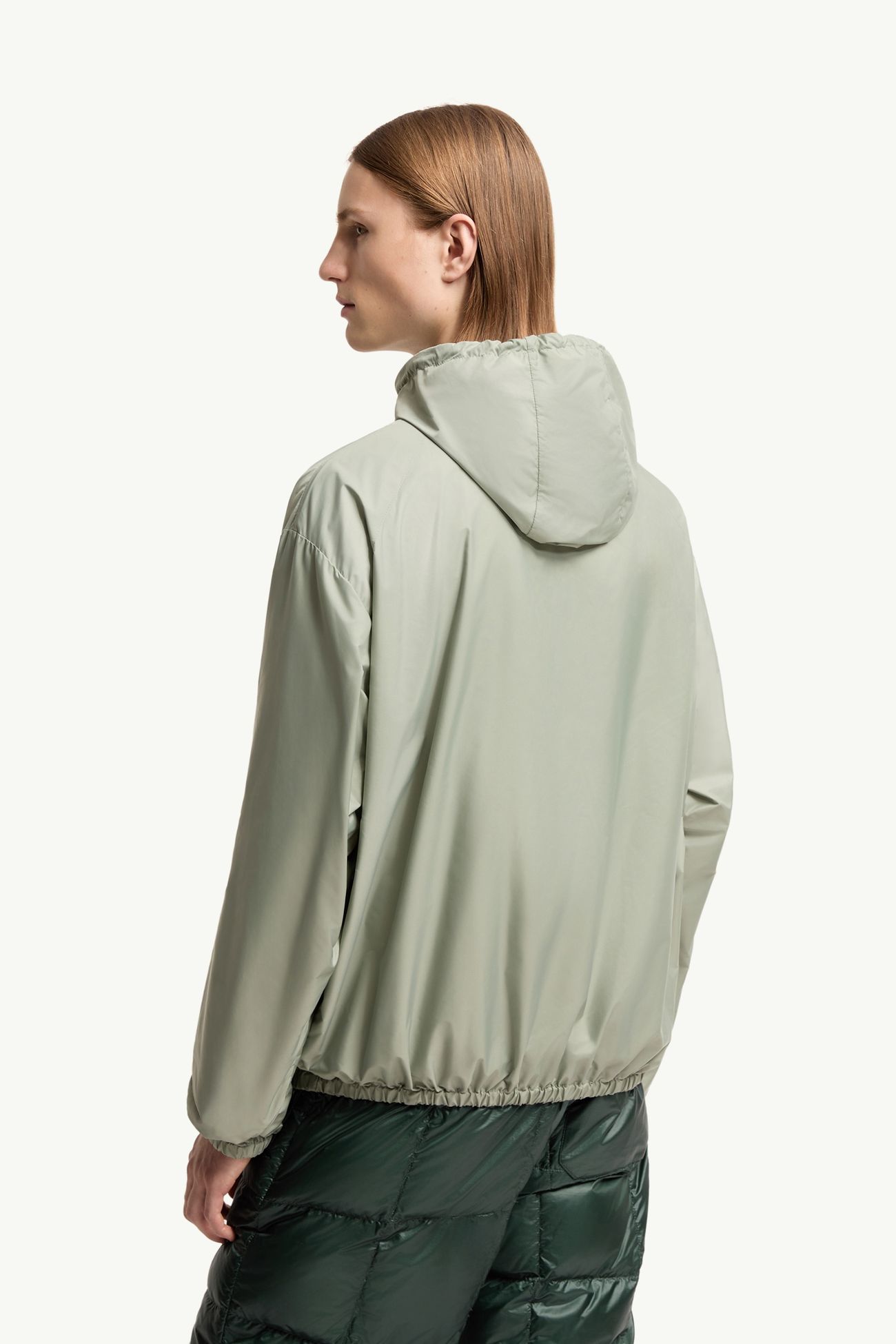 Cortavientos con capucha Hombre Verde Claro Moncler 4