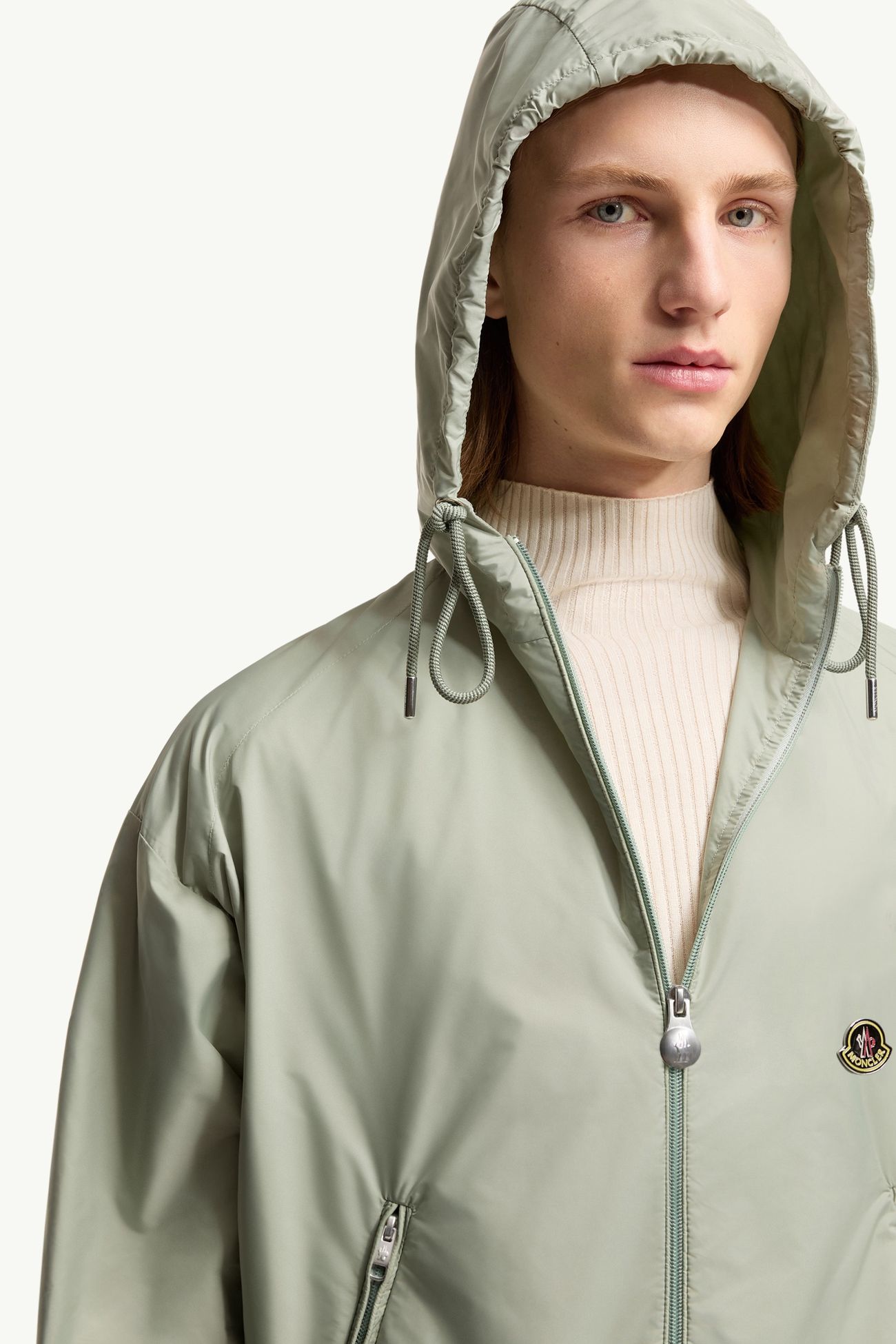 男士连帽风衣夹克外套 男士 浅绿色 Moncler 5