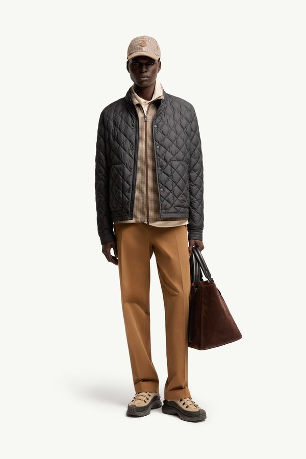 Oise kurze Daunenjacke mit Rautensteppung Herren Schwarz Moncler 0