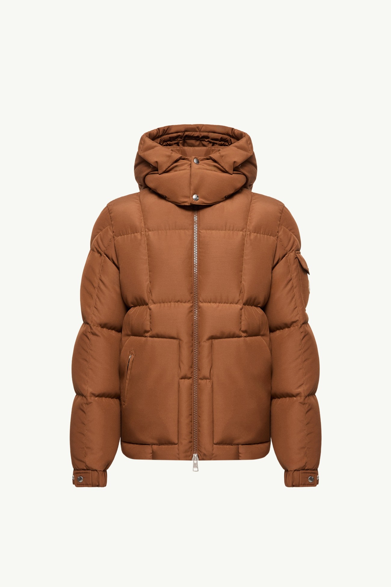 Plumífero corto con capucha Dravenis Hombre Marrón claro Moncler 2