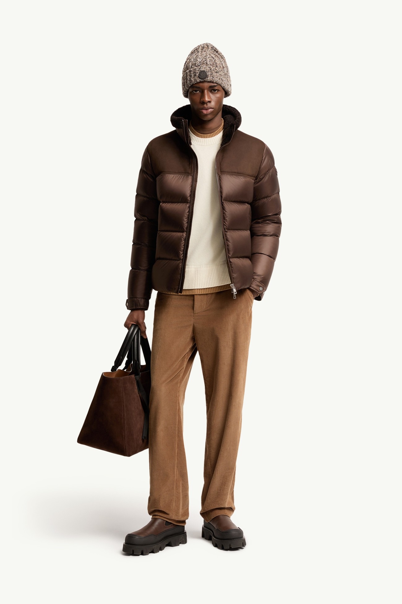 Moncenisio連帽短身羽絨外套 男士 啡色 Moncler 0