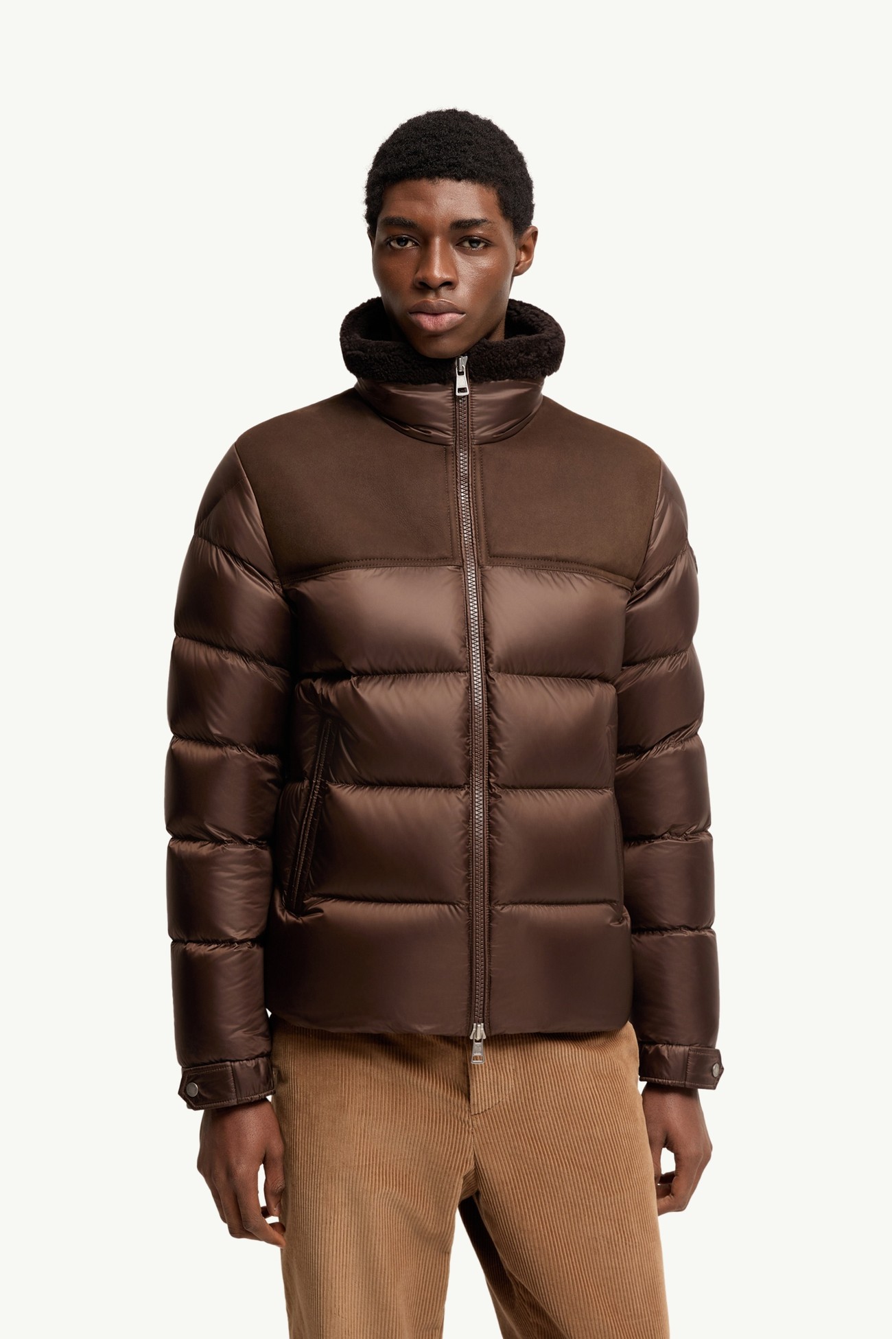 Moncenisio連帽短身羽絨外套 男士 啡色 Moncler 3