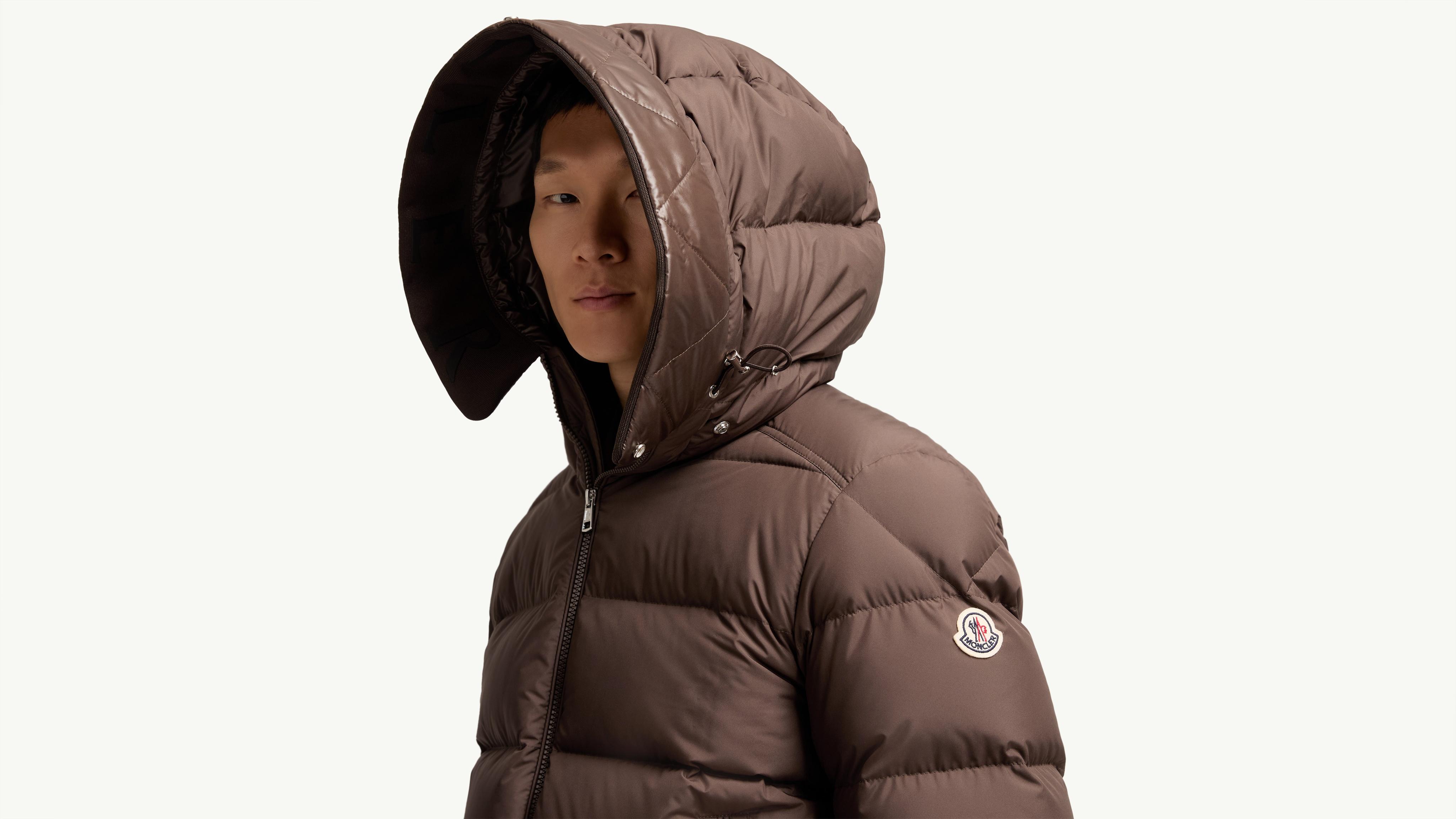Brown Orvelle Hooded Mid-Length Down Jacket - Short Down Jackets