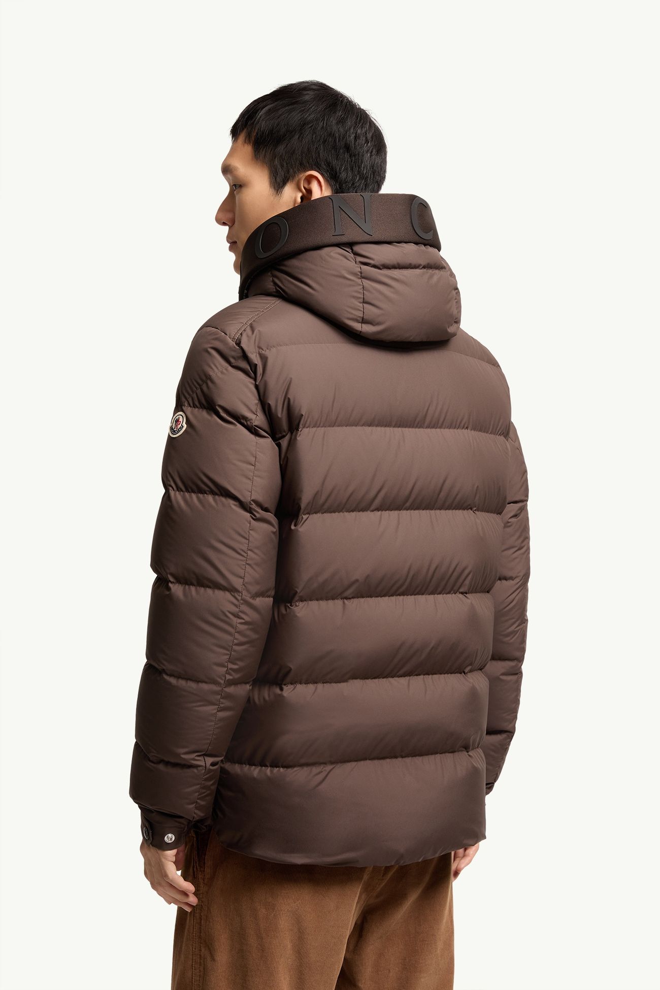 Orvelle連帽中長羽絨外套 男士 啡色 Moncler 4