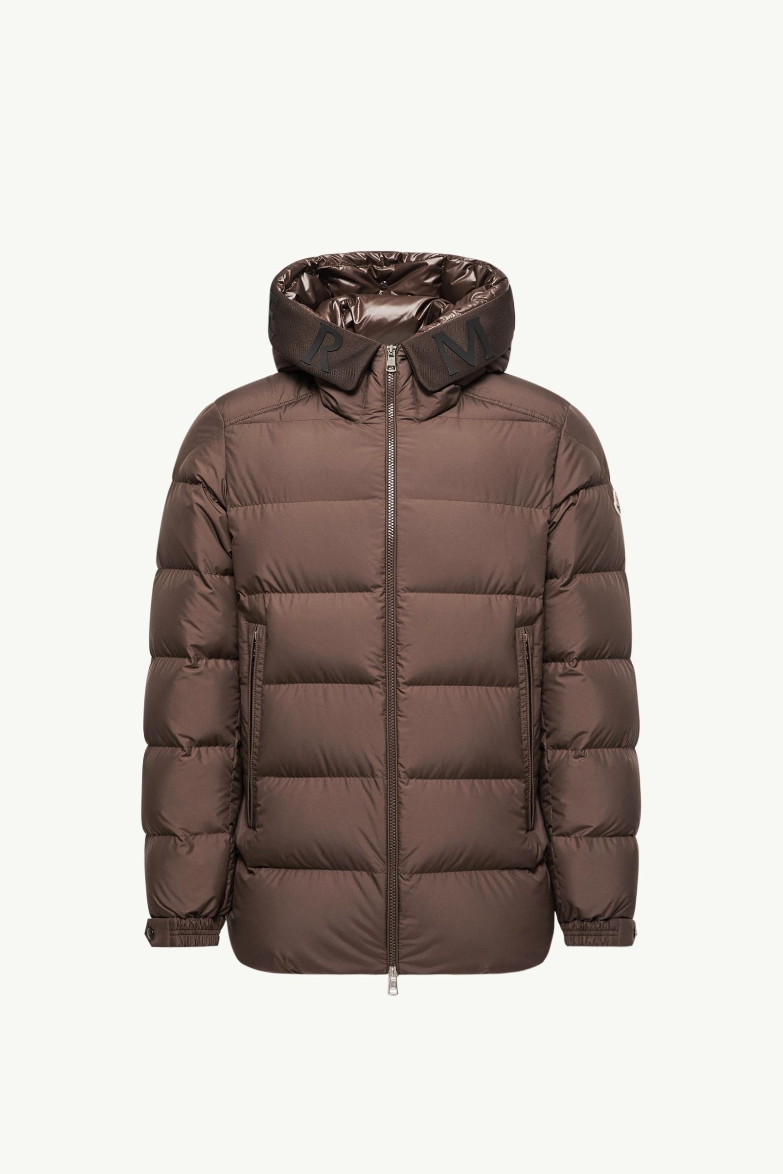 Orvelle mittellange Daunenjacke mit Kapuze Herren Braun Moncler, 1 of 0