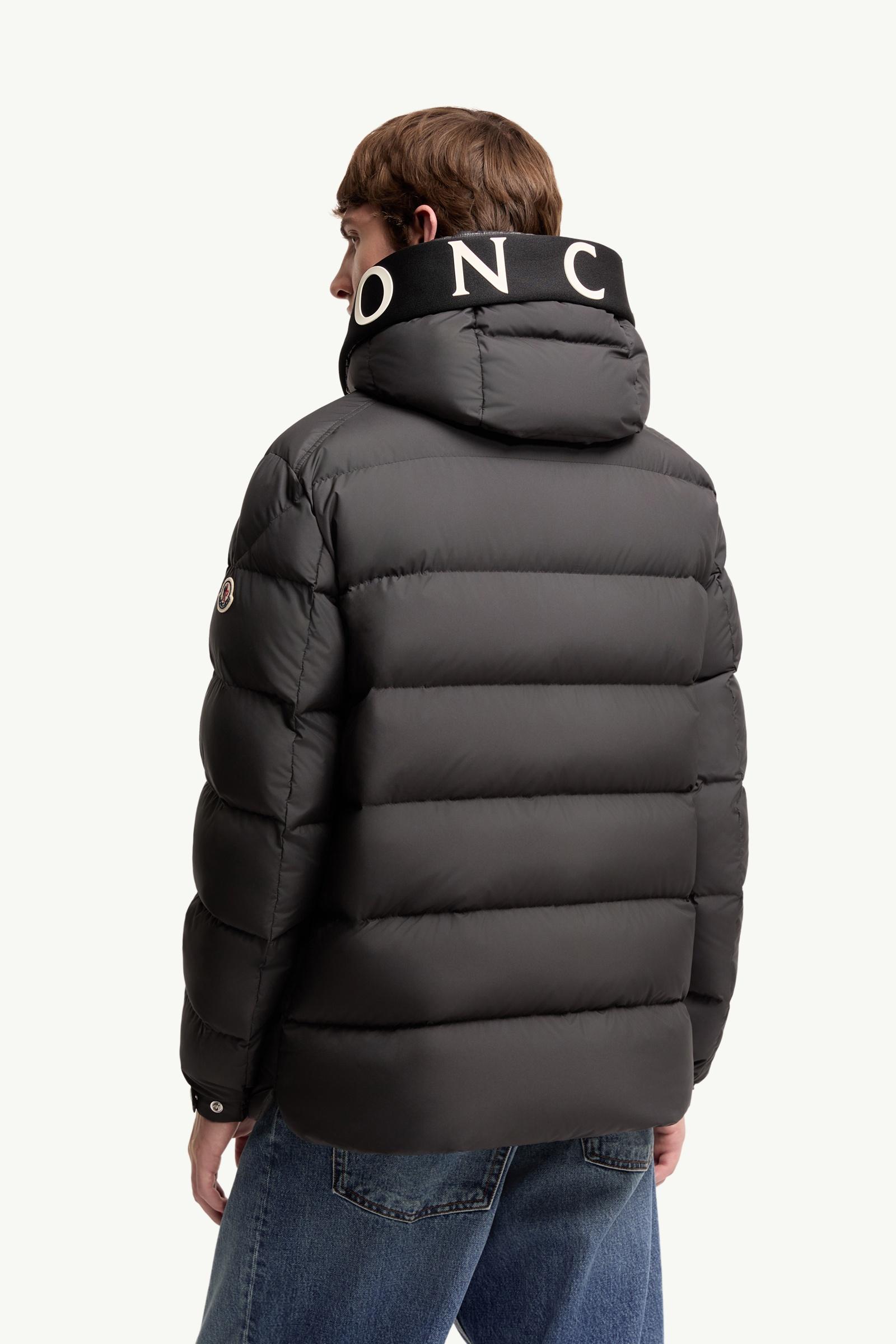 Black Orvelle Hooded Mid-Length Down Jacket - Short Down Jackets