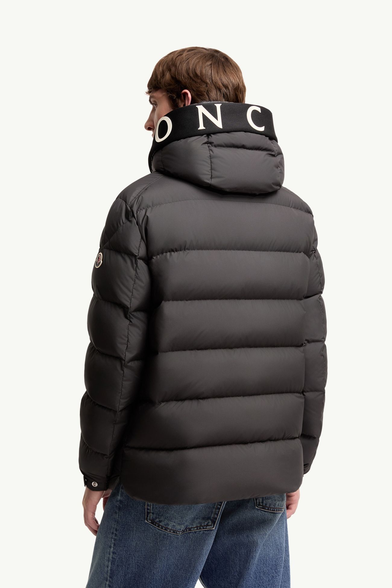 Orvelle Hooded Mid-Length Down Jacket Men Black Moncler 4