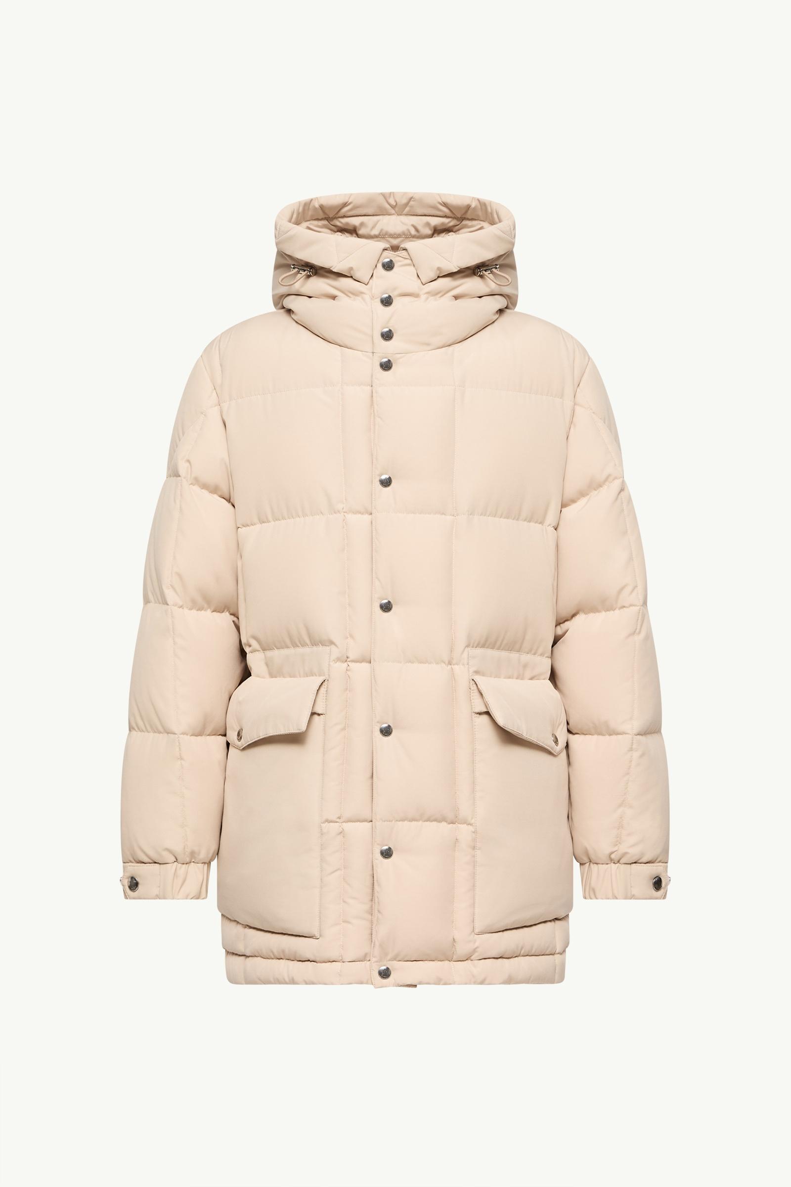 Sylmara Hooded Long Down Jacket Men Light Beige Moncler, 1 of 0