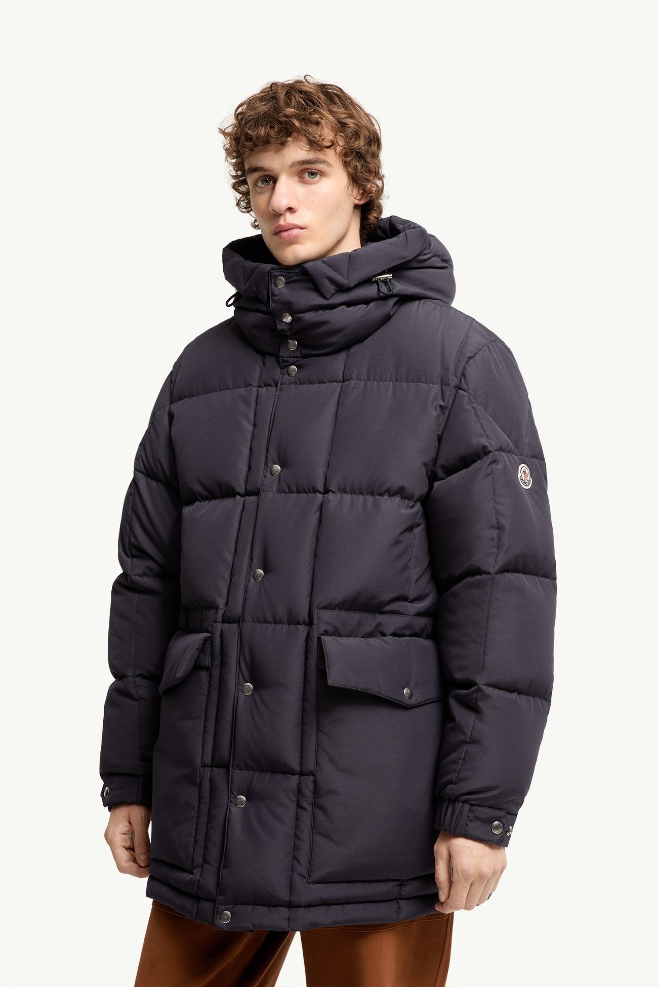 Doudoune longue à capuche Sylmara Hommes Bleu foncé Moncler 3