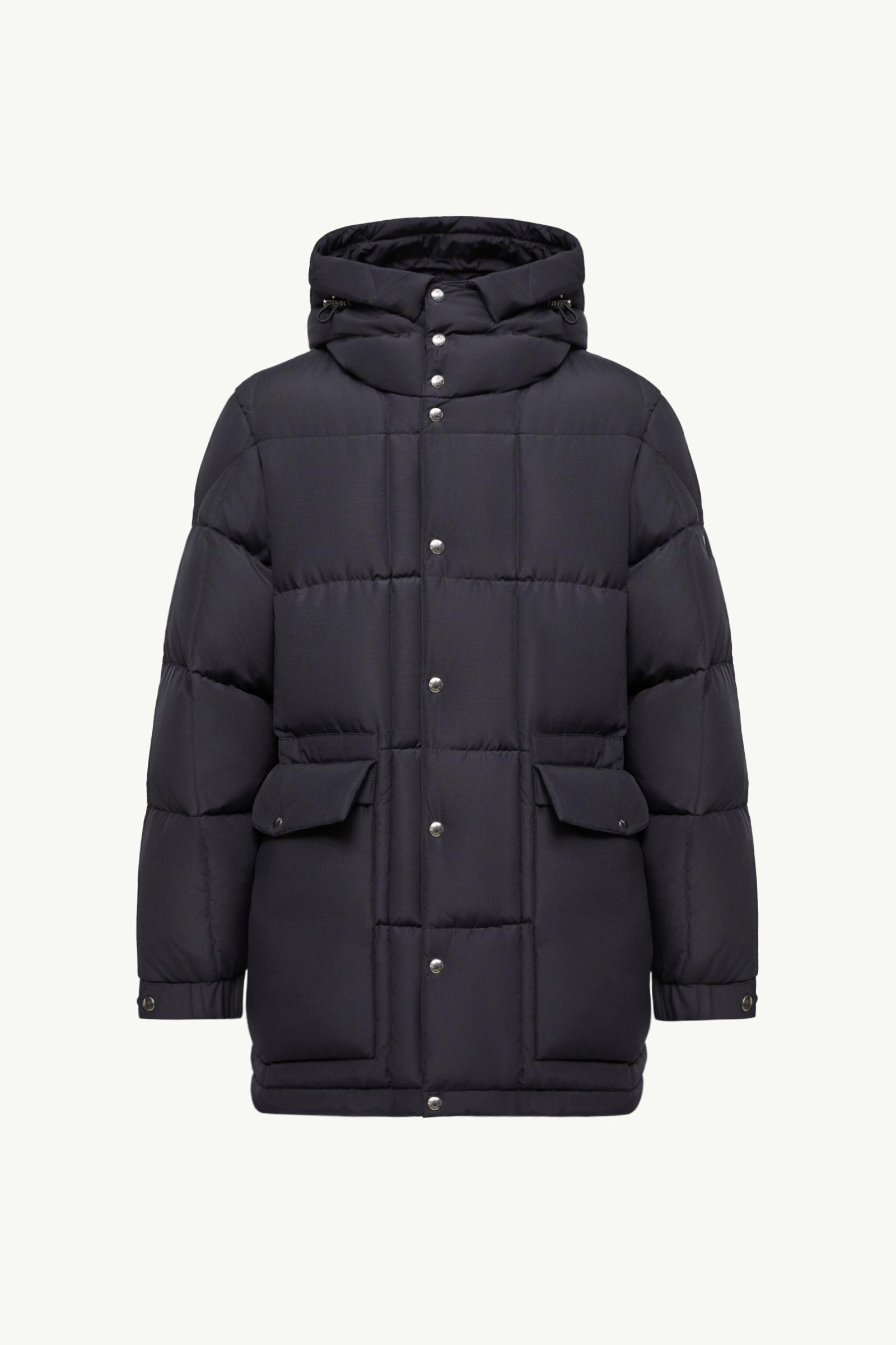 Sylmara Hooded Long Down Jacket Men Dark Blue Moncler, 1 of 0