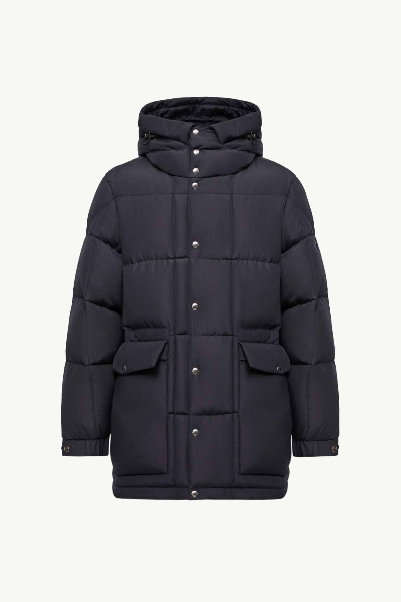Sylmara Hooded Long Down Jacket Men Dark Blue Moncler 2