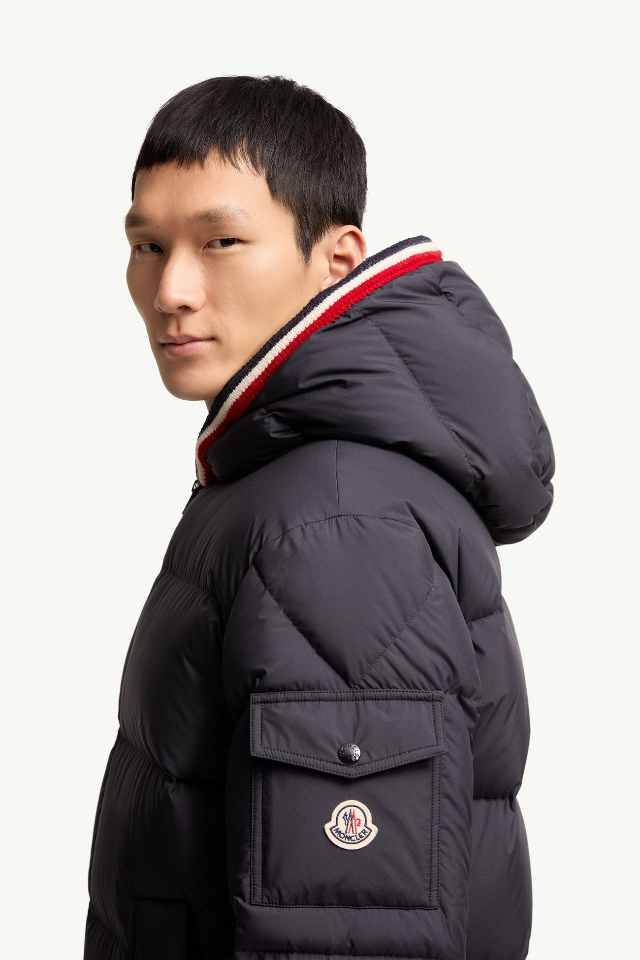 Lacfroid連帽短身羽絨外套 男士 海軍藍色 Moncler 1