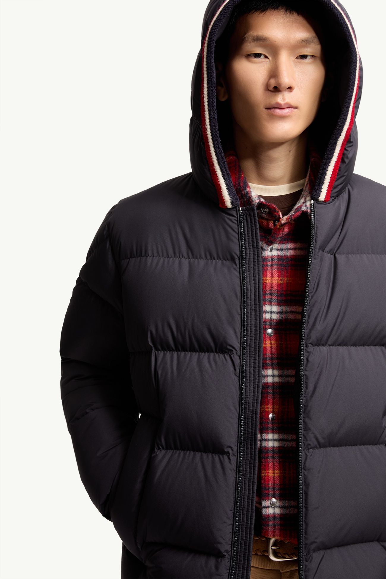 Lacfroid Hooded Short Down Jacket Men Navy Blue Moncler 5