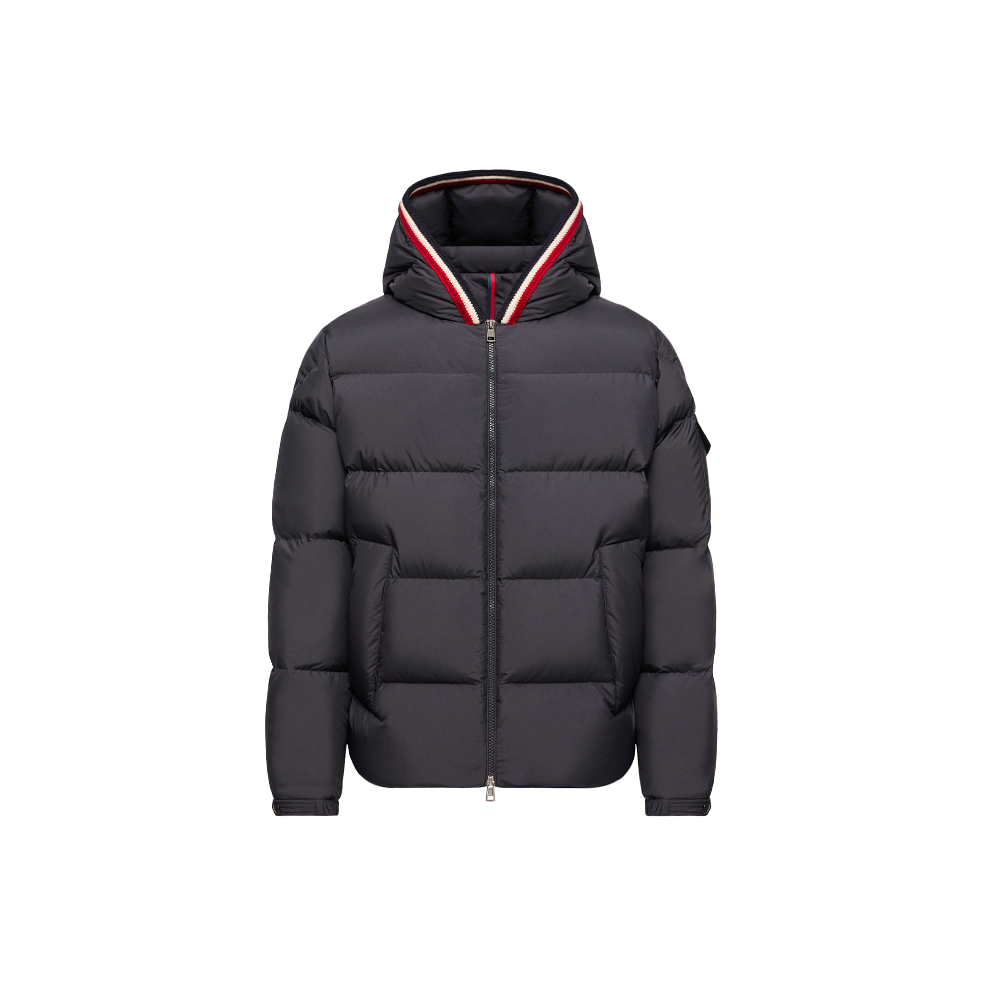 Moncler   Lacfroid Hooded Short Down Jacket for Men in Blue, Size: 40