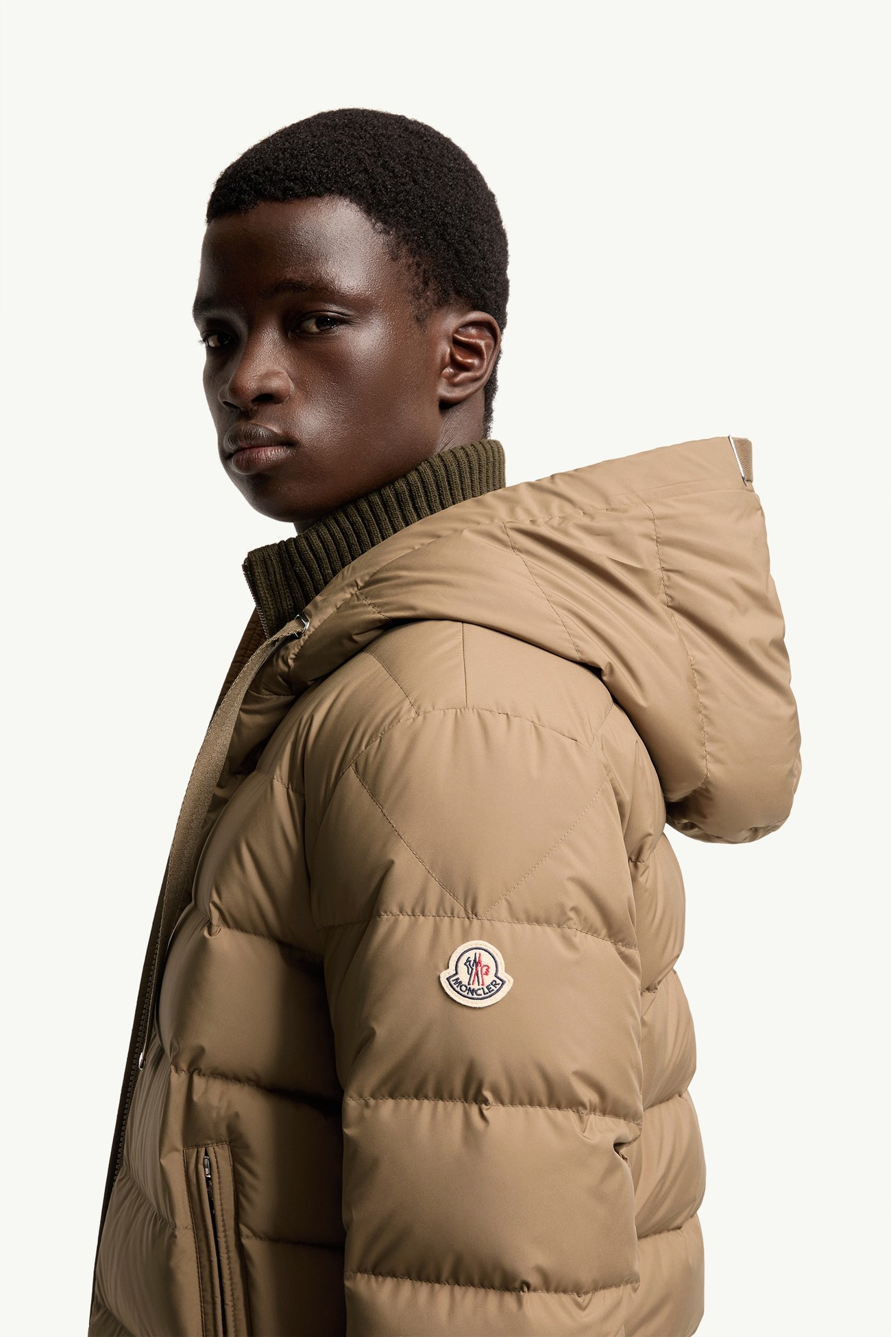 Zeflor連帽羽絨外套 男士 駱駝米色 Moncler 1