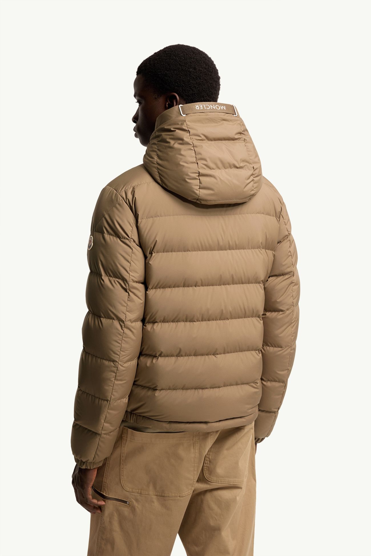 Plumífero con capucha Zeflor Hombre Beige Camel Moncler 4