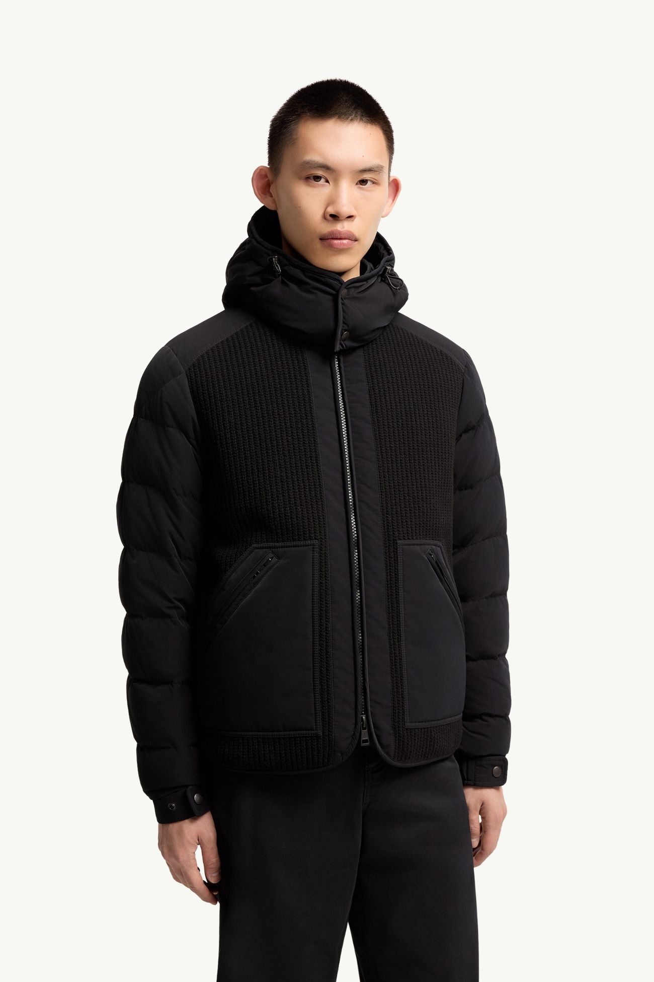Pelat ダウンジャケット メンズ ブラック Moncler 3