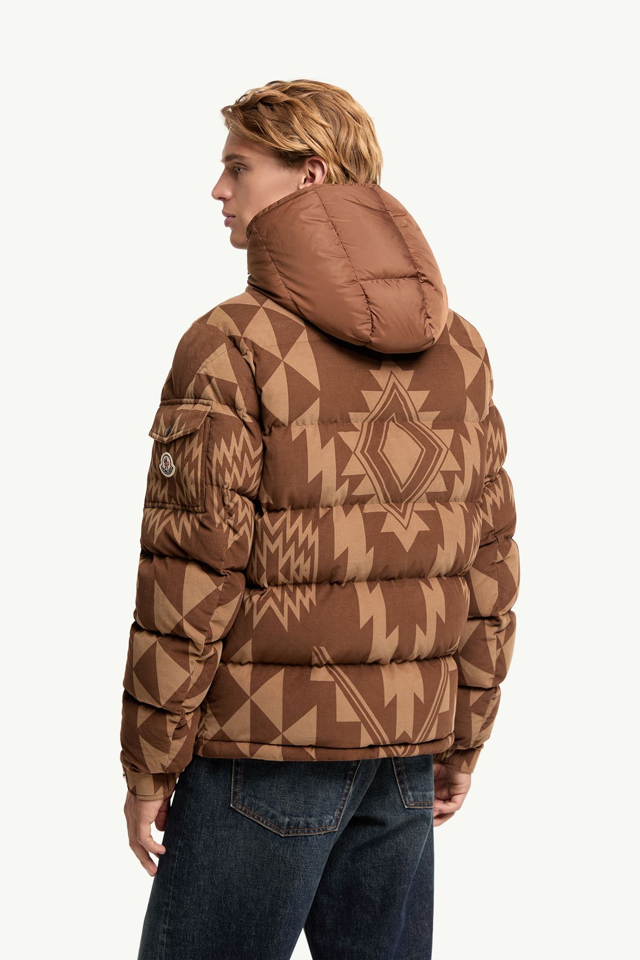Plumífero corto de pana con capucha Boislune Hombre Marrón Moncler 4