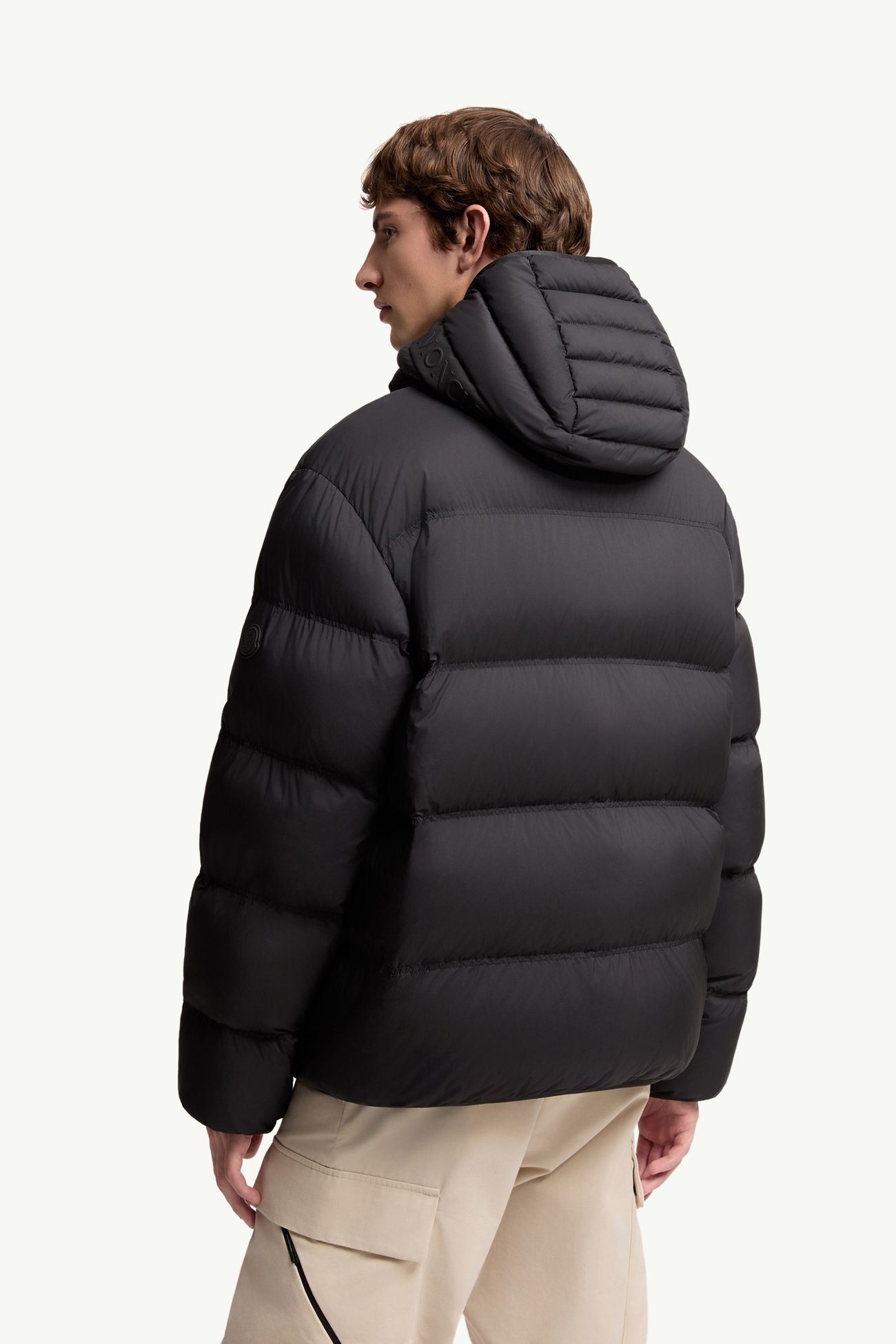 Poitevin kurze Daunenjacke mit Kapuze Herren Schwarz Moncler 4