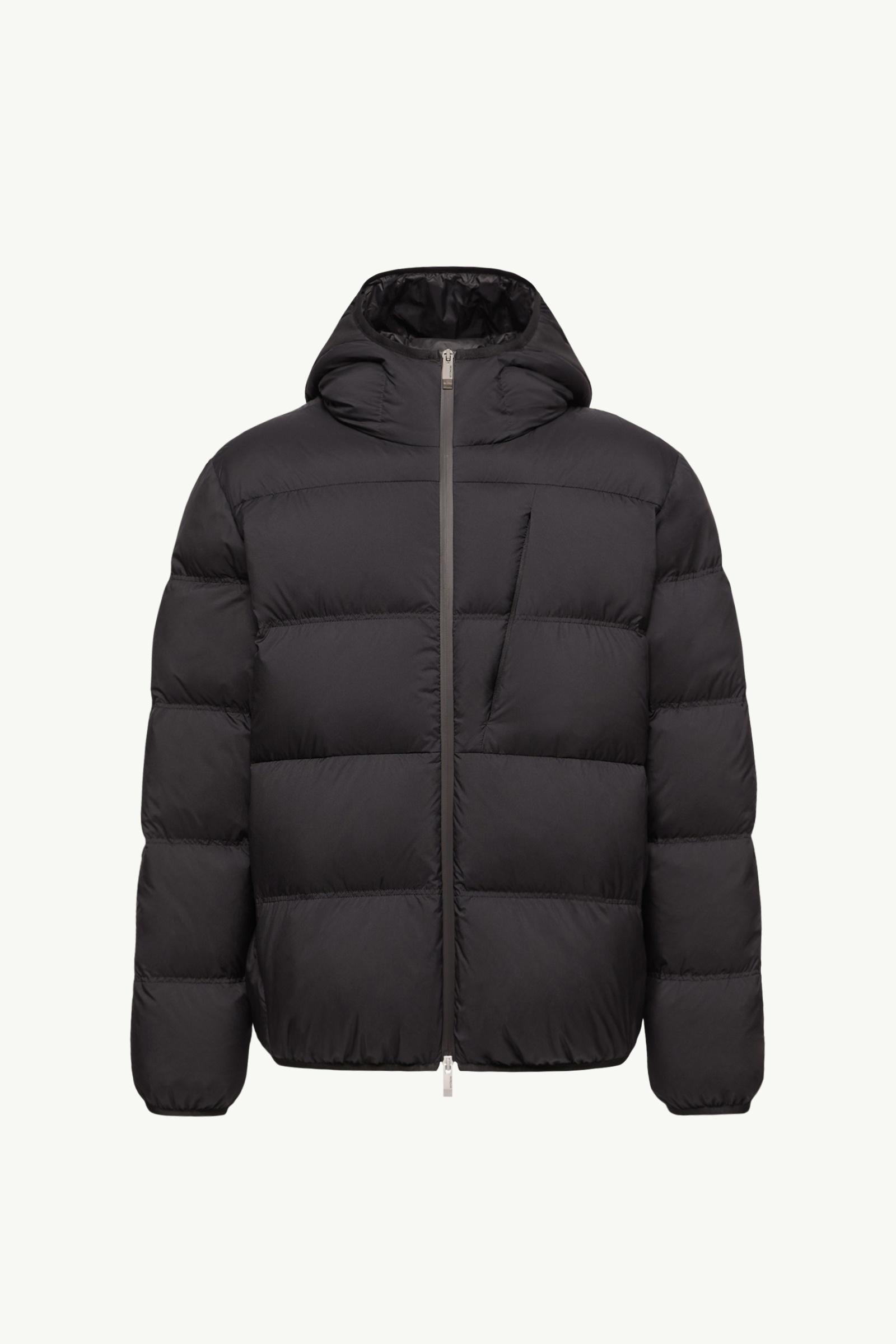 Poitevin kurze Daunenjacke mit Kapuze Herren Schwarz Moncler, 1 of 0