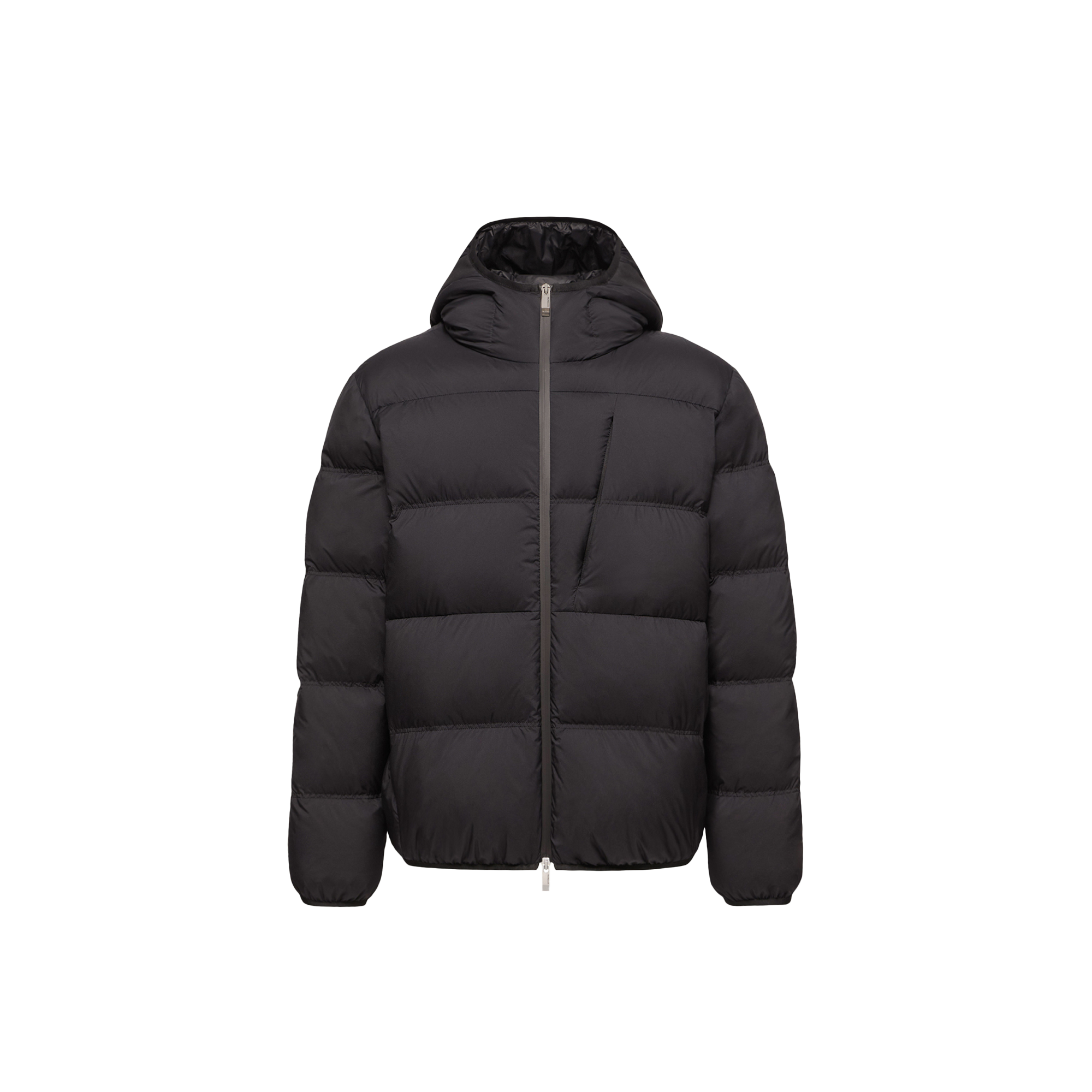Moncler   Poitevin Hooded Short Down Jacket for Men in Black, Size: 42