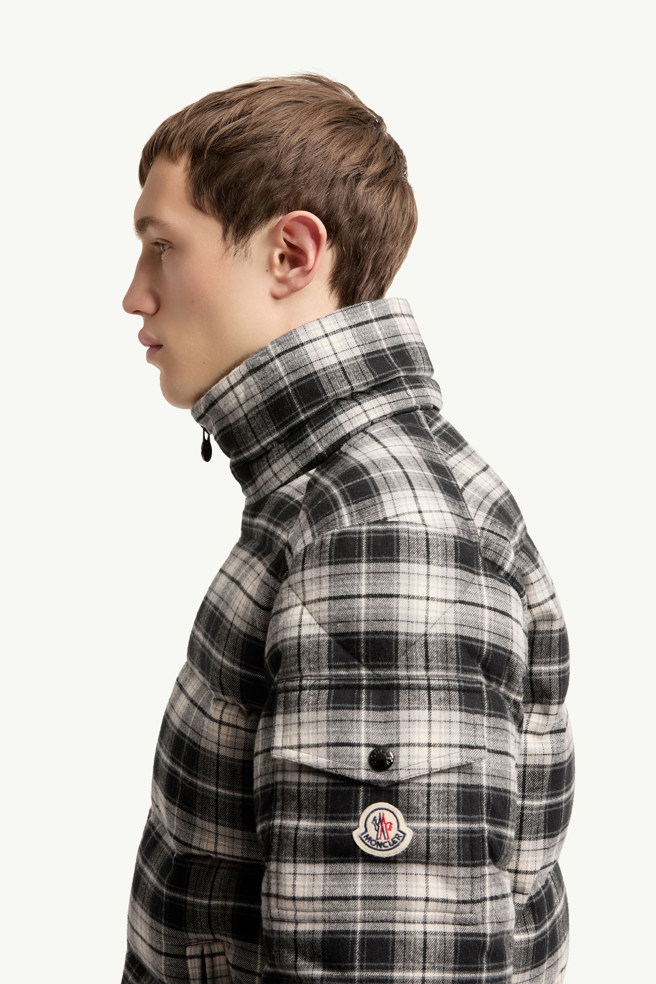 Airor Daunenjacke mit Kapuze Herren Schwarz & Weiß Moncler 1