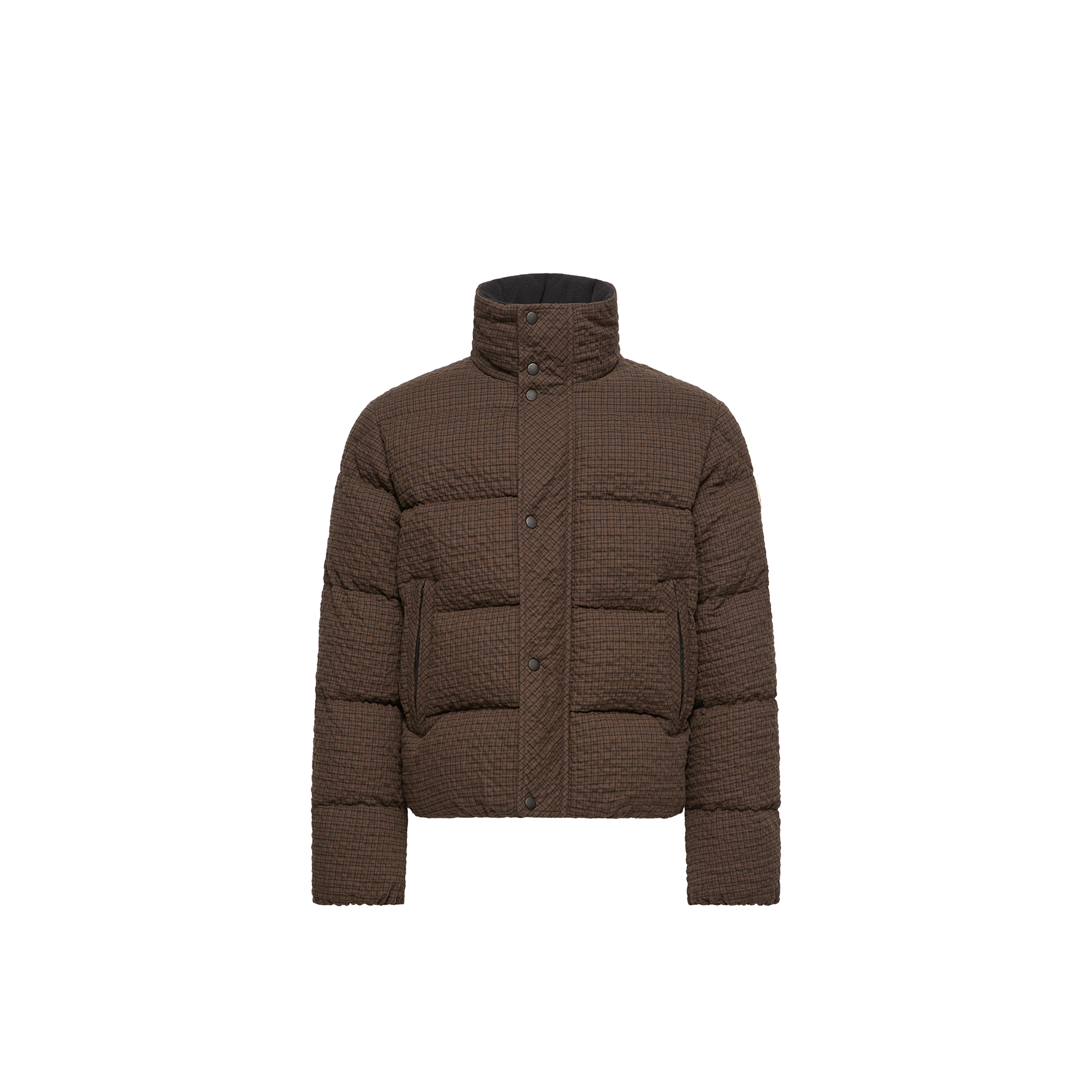 Moncler Oronte Cotton Flannel Short Down Jacket Men da Size: 5