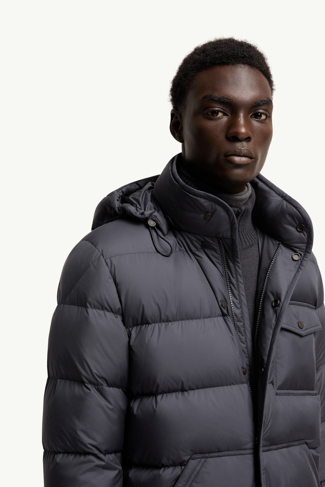 Plumífero corto con capucha Tygid Hombre Azul oscuro Moncler 5