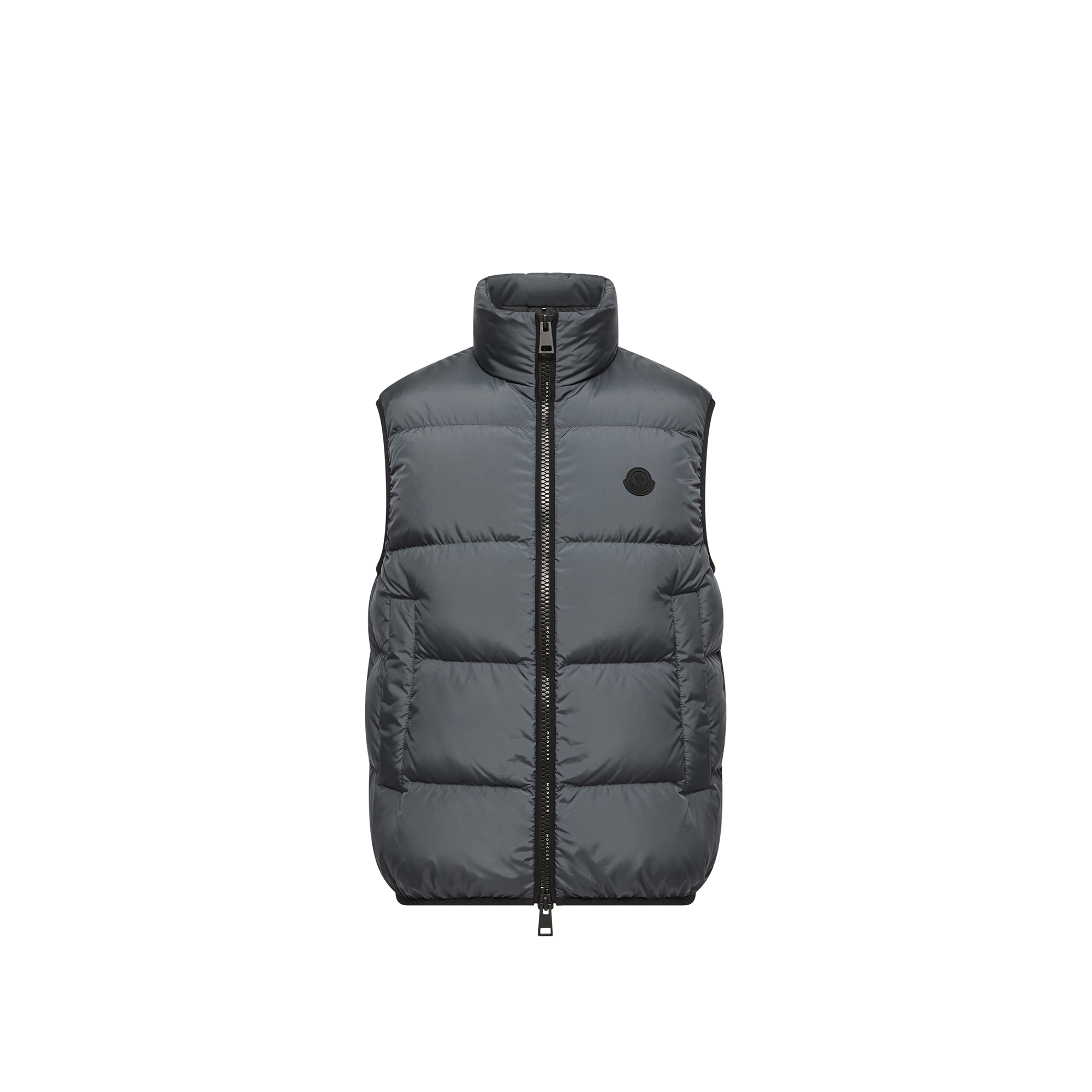Moncler Gilet Imbottito Gabas Uomo da Grigio, Taglia: 3