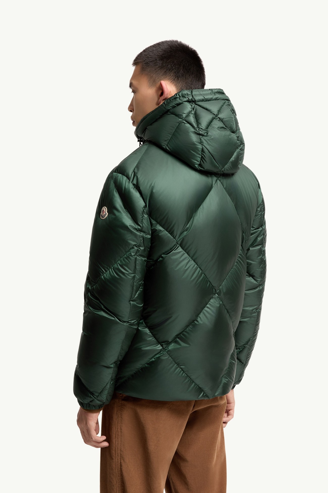 Valclaire Hooded Diamond-Quilted Down Jacket Men Dark Green Moncler 4