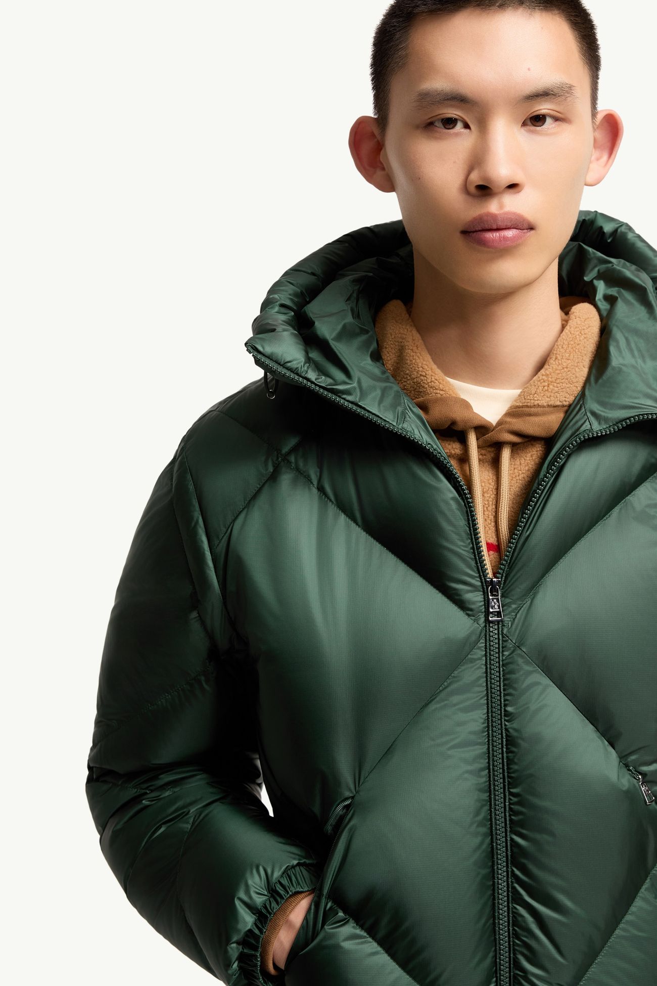 Valclaire Hooded Diamond-Quilted Down Jacket Men Dark Green Moncler 5