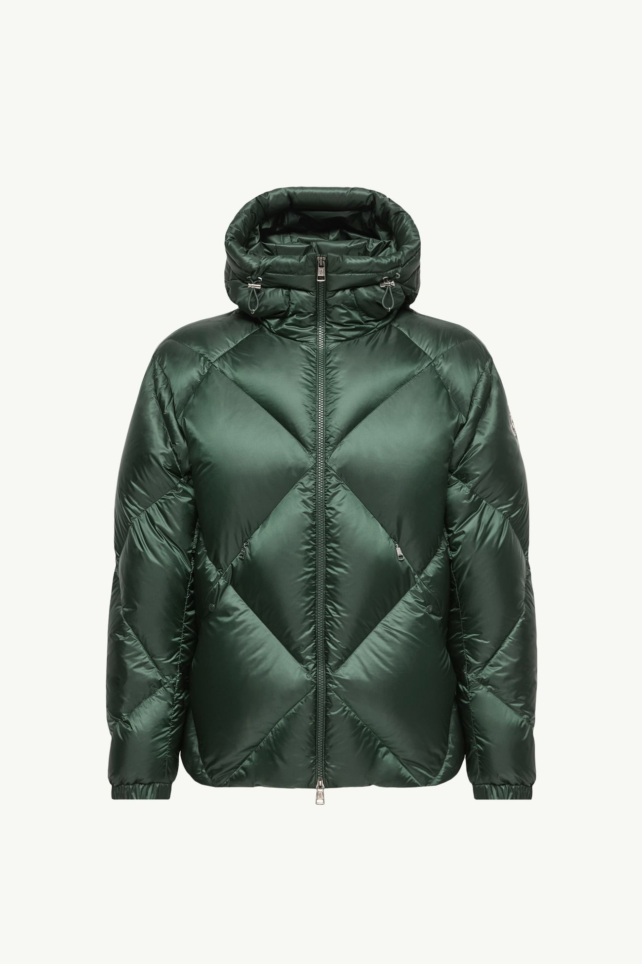 Valclaire rautenförmig gesteppte Daunenjacke mit Kapuze Herren Dunkelgrün Moncler 2