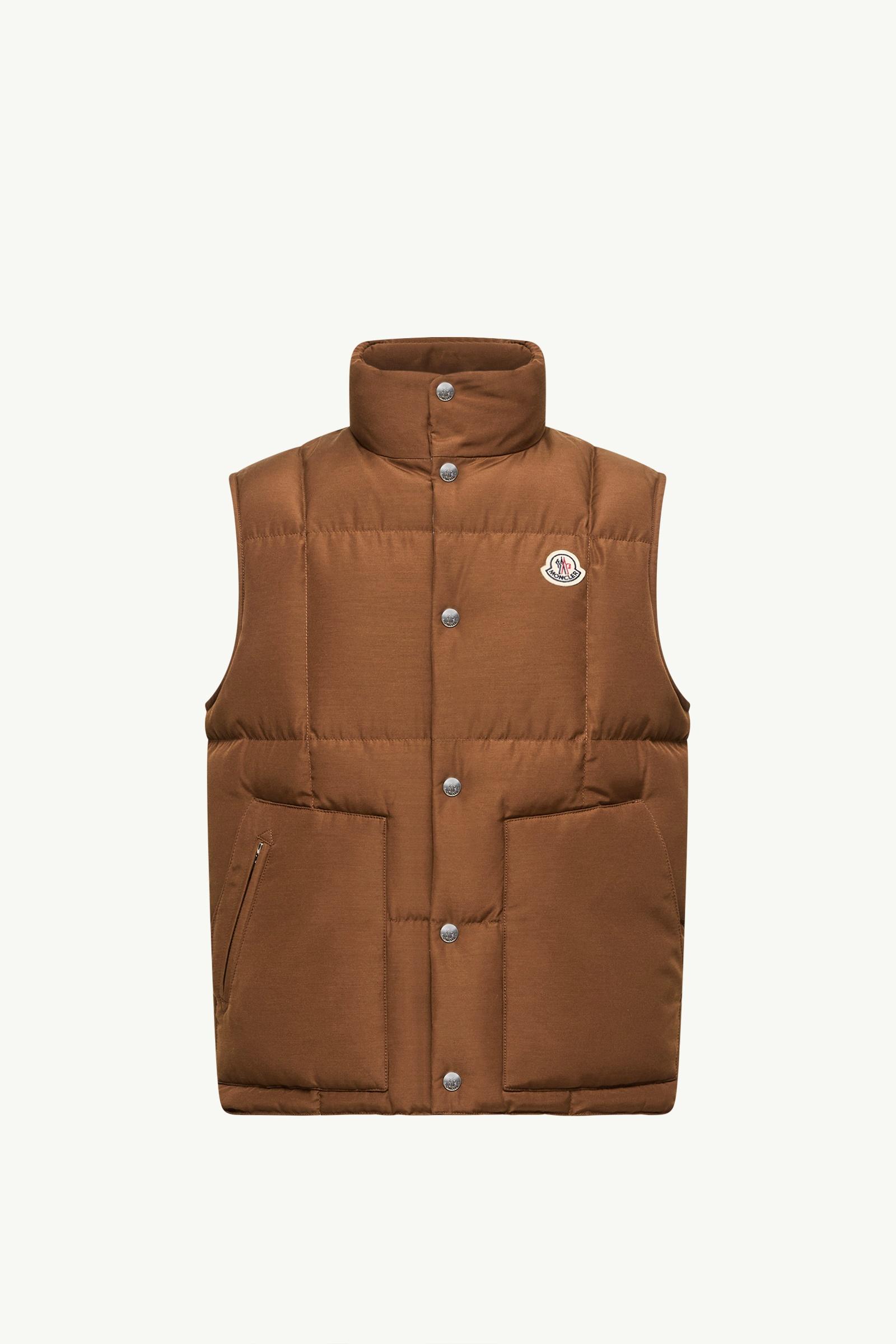 Brumelune kurze Daunenweste Herren Braun Moncler, 1 of 0