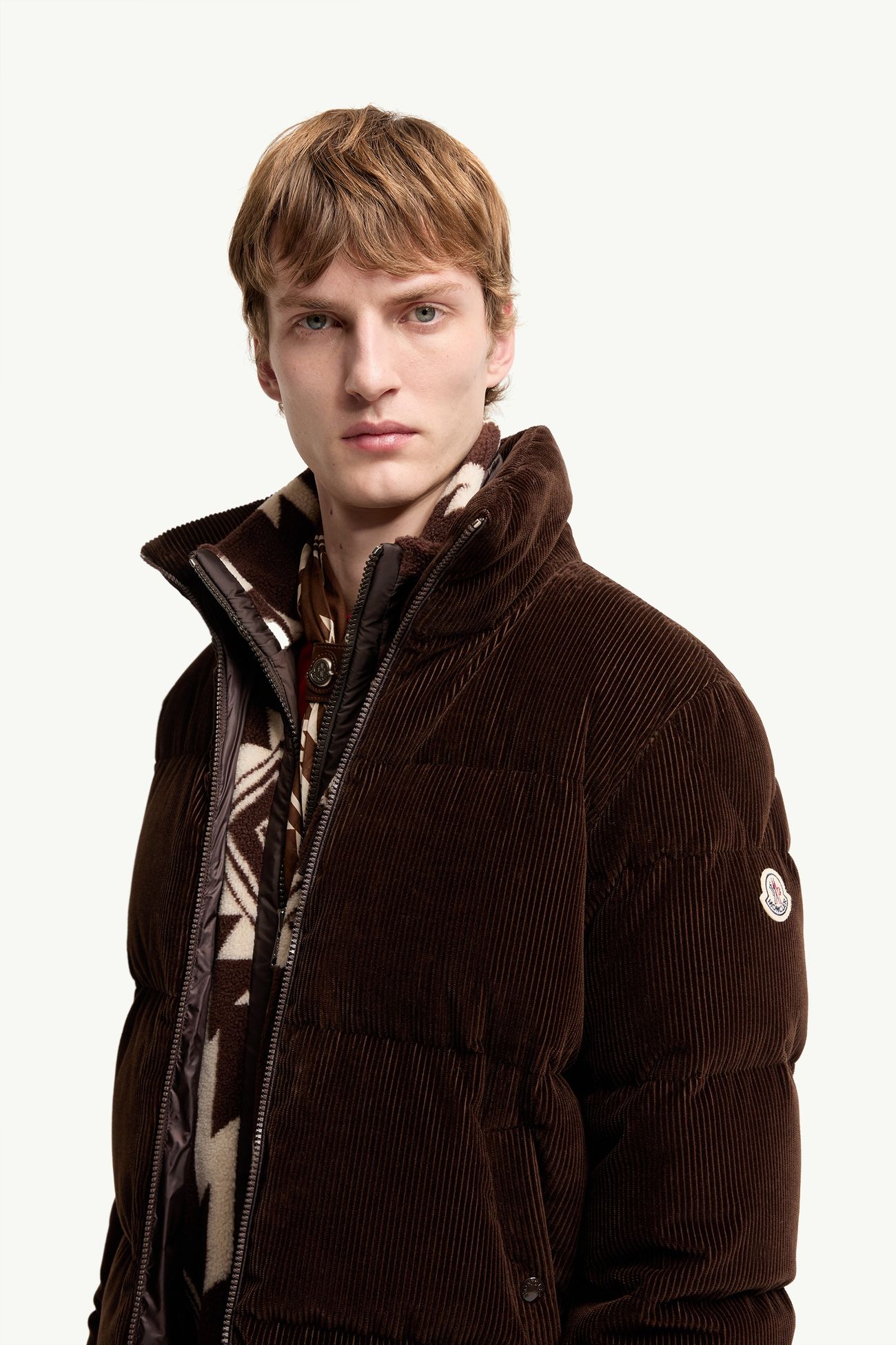 Esparron男士短款羽绒夹克外套 男士 棕色 Moncler 1