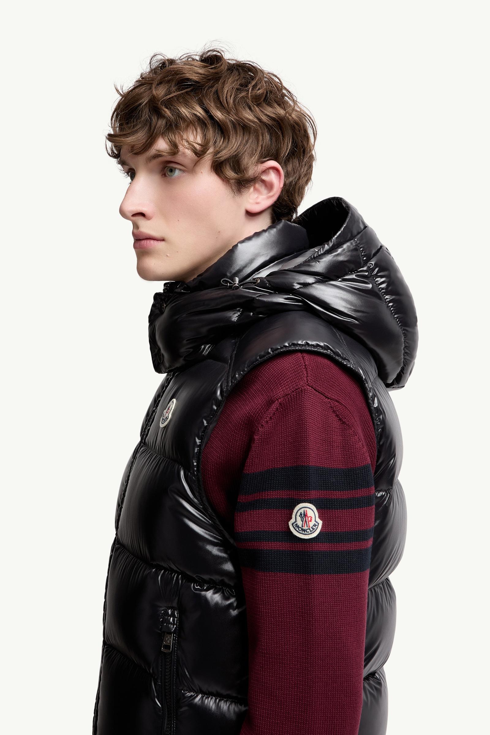 ブラック Bormesベスト : ジレ 向けの メンズ | モンクレール