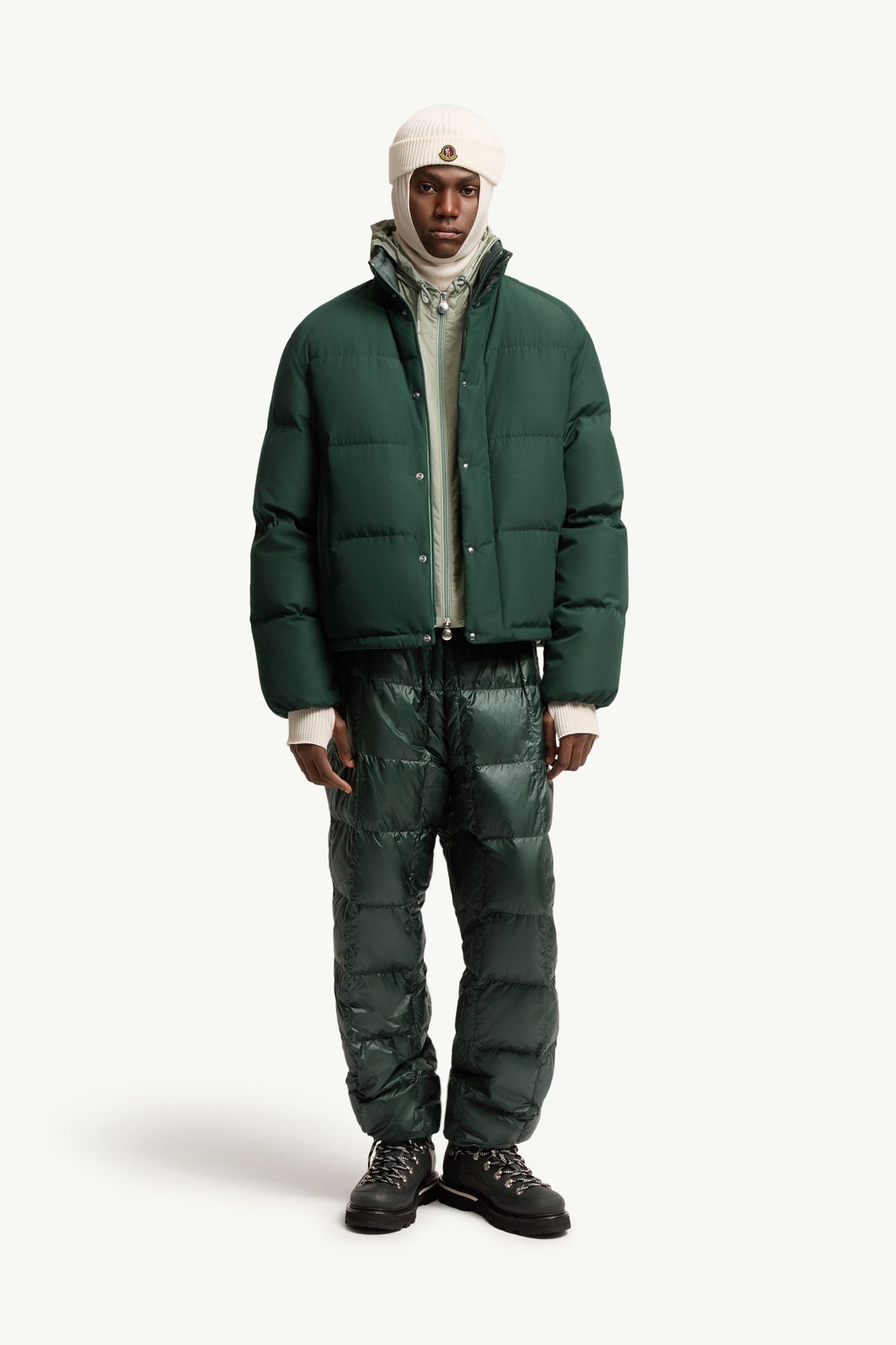 Verone kurze Daunenjacke Herren Dunkelgrün Moncler 0