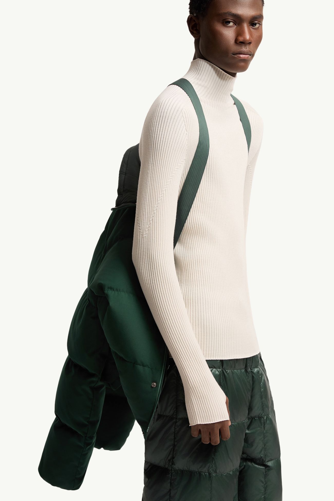 Verone男士短款羽绒夹克外套 男士 深绿色 Moncler 6
