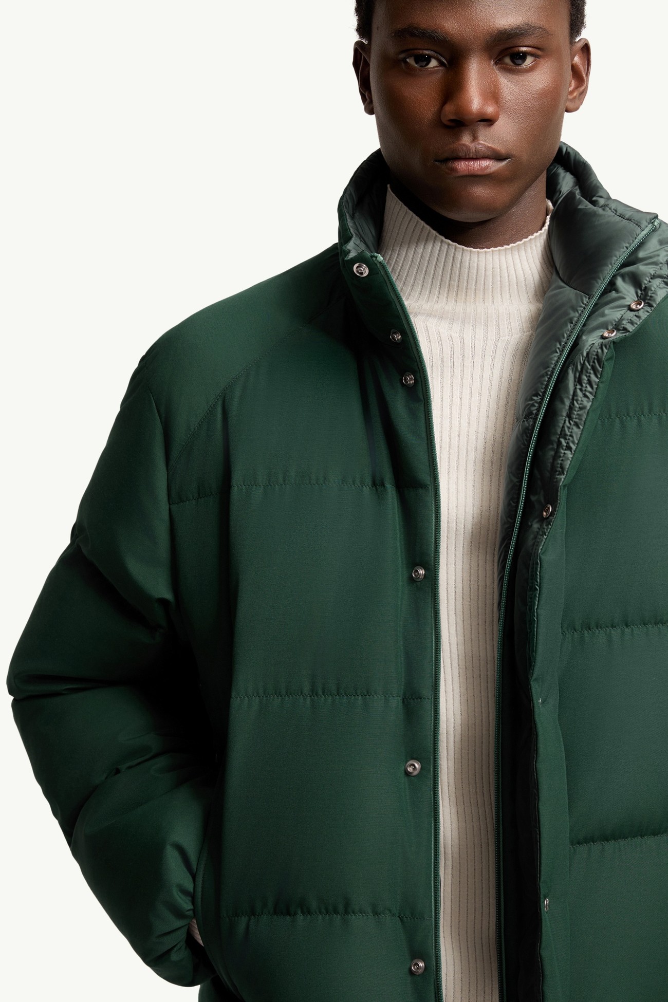 Verone Short Down Jacket Men Dark Green Moncler 7