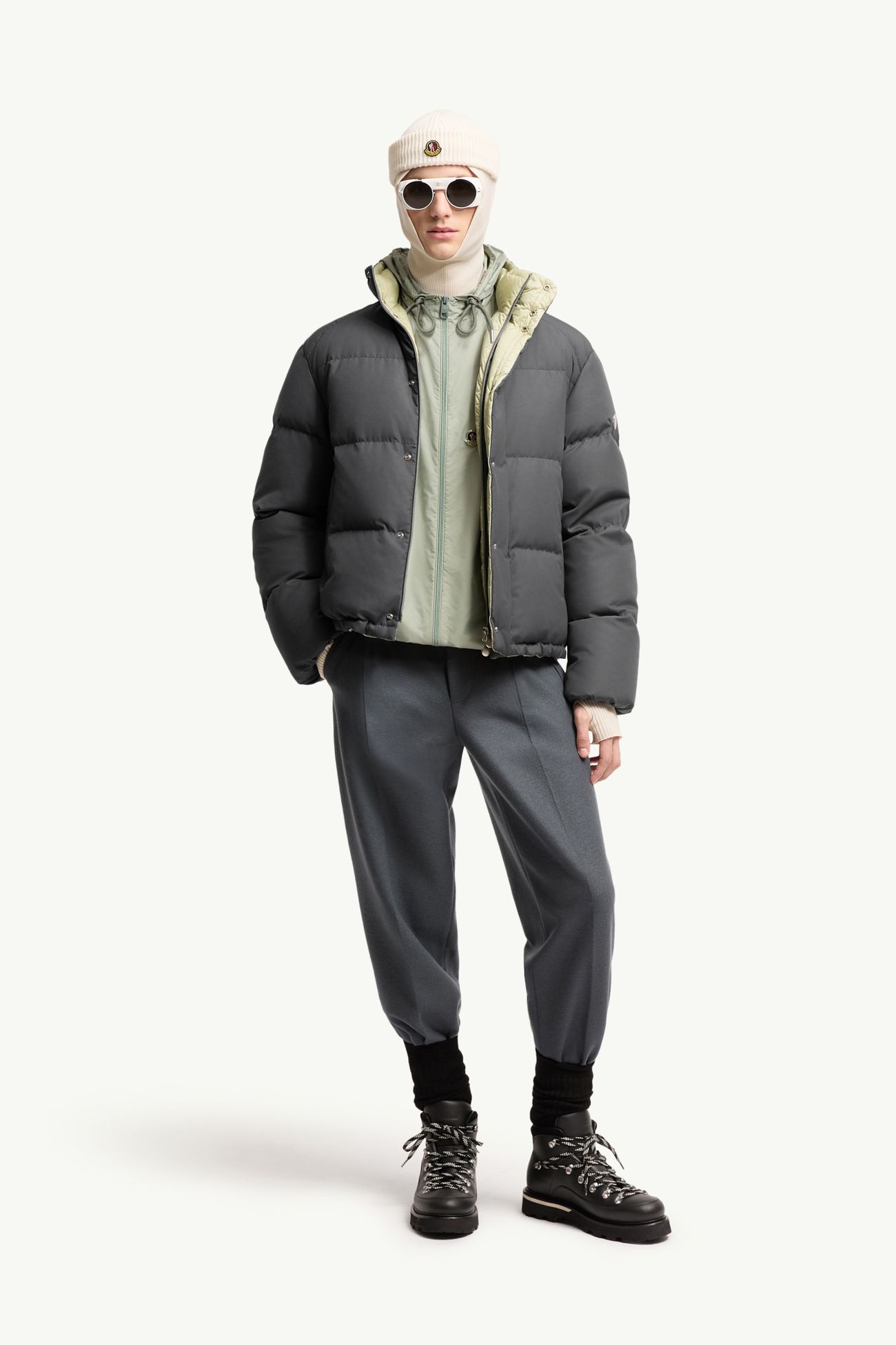 Verone短身羽絨外套 男士 深灰色 Moncler 0