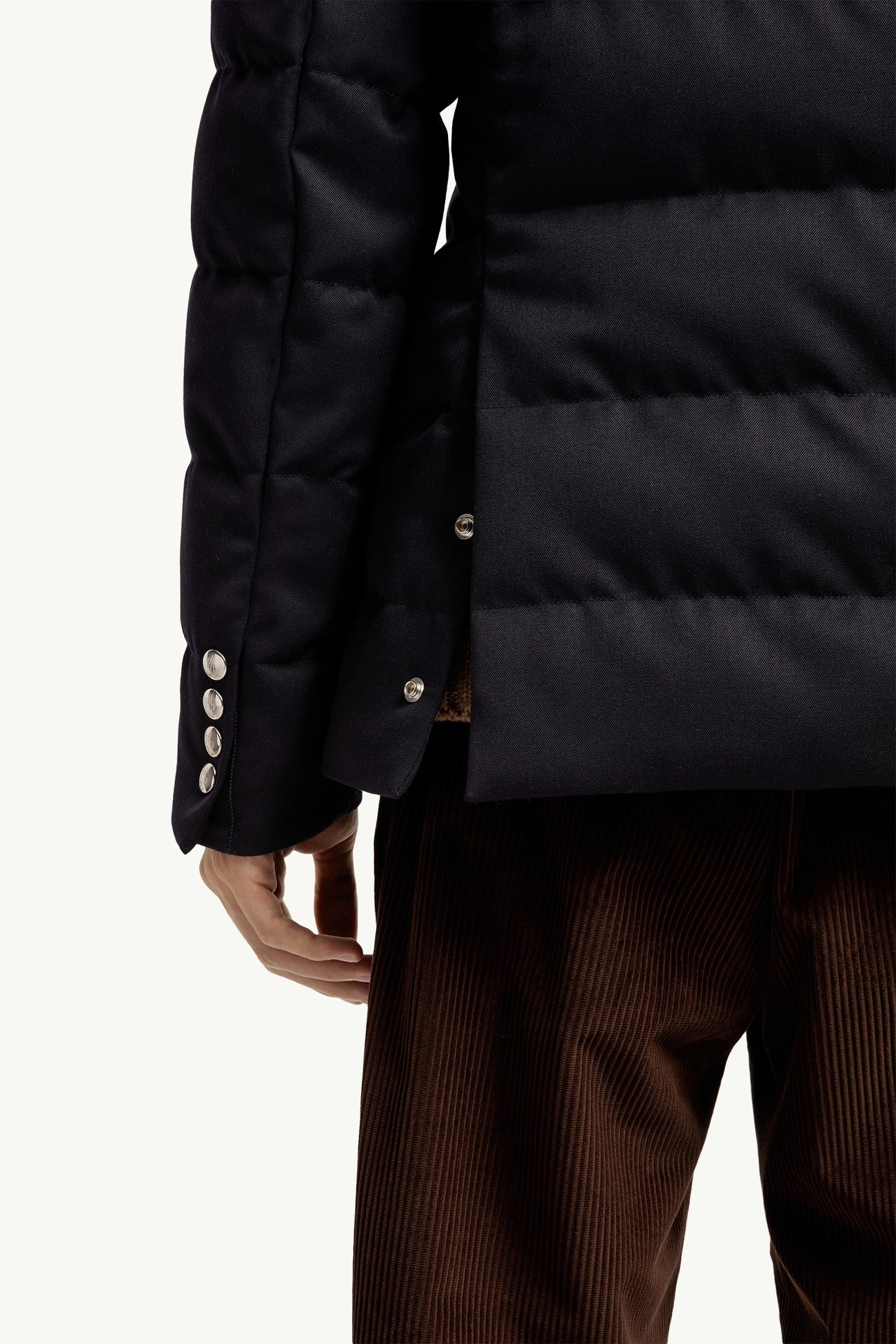 Piumino corto Bess in lana con cappuccio Uomo Blu Navy Moncler 8