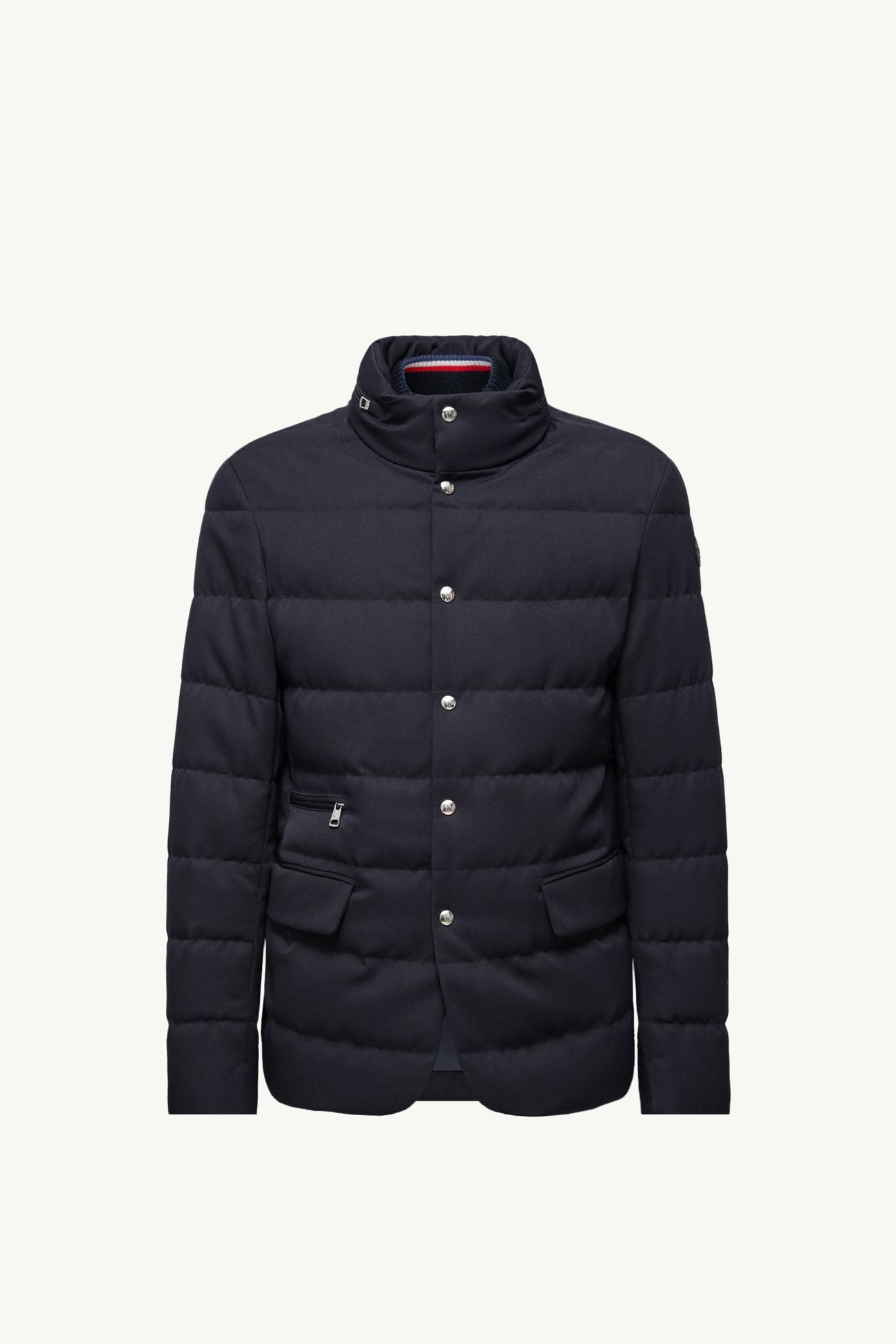 Bess 후드 울 쇼트 다운 재킷 남성 네이비 블루 Moncler 2