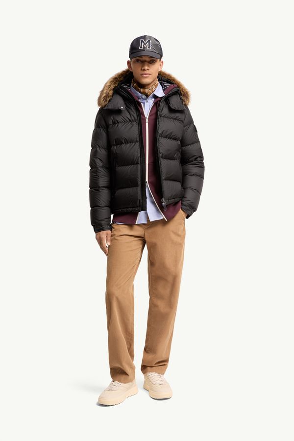 Mayaf男士连帽短款羽绒夹克外套 男士 黑色 Moncler 0