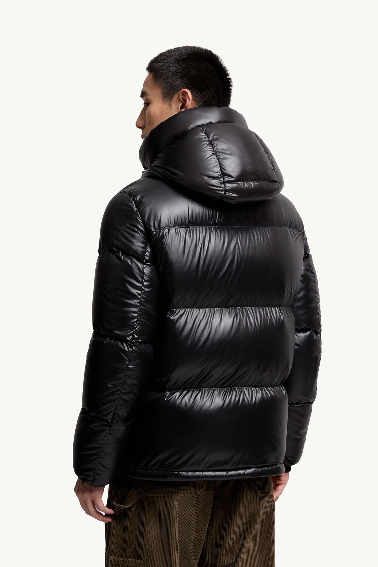 Montbeliard Hooded Short Down Jacket Men Black Moncler 4