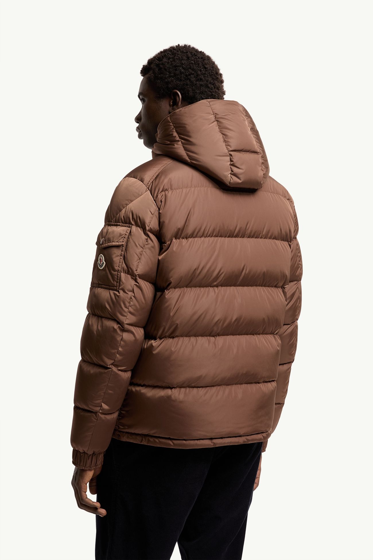 ブラウン Moncler Mayaショートダウンジャケット : ショートダウン 